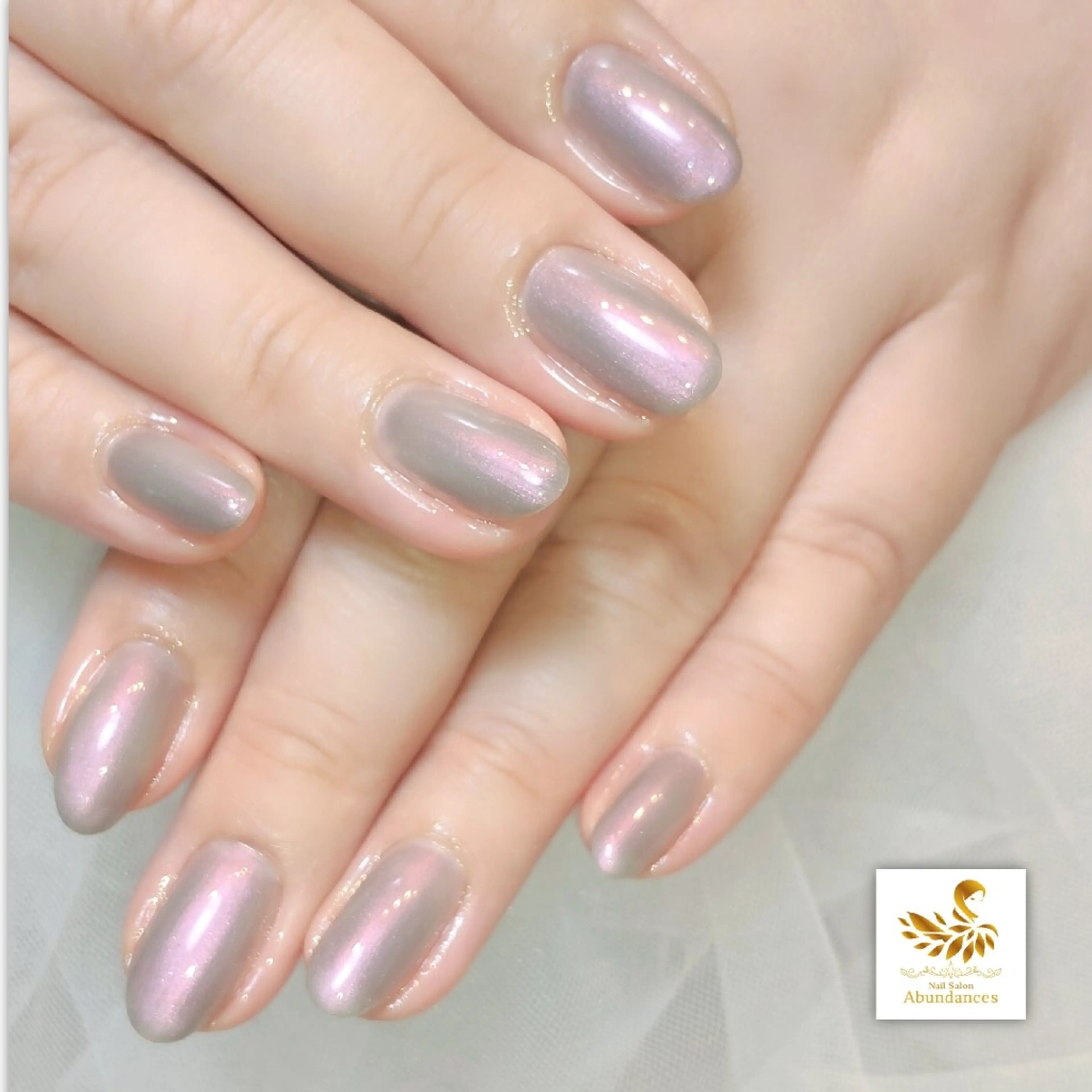 ネイル ワンカラーネイル ピンク パープル ハンドネイル 完全予約制個室サロン Abundancesのネイルデザイン