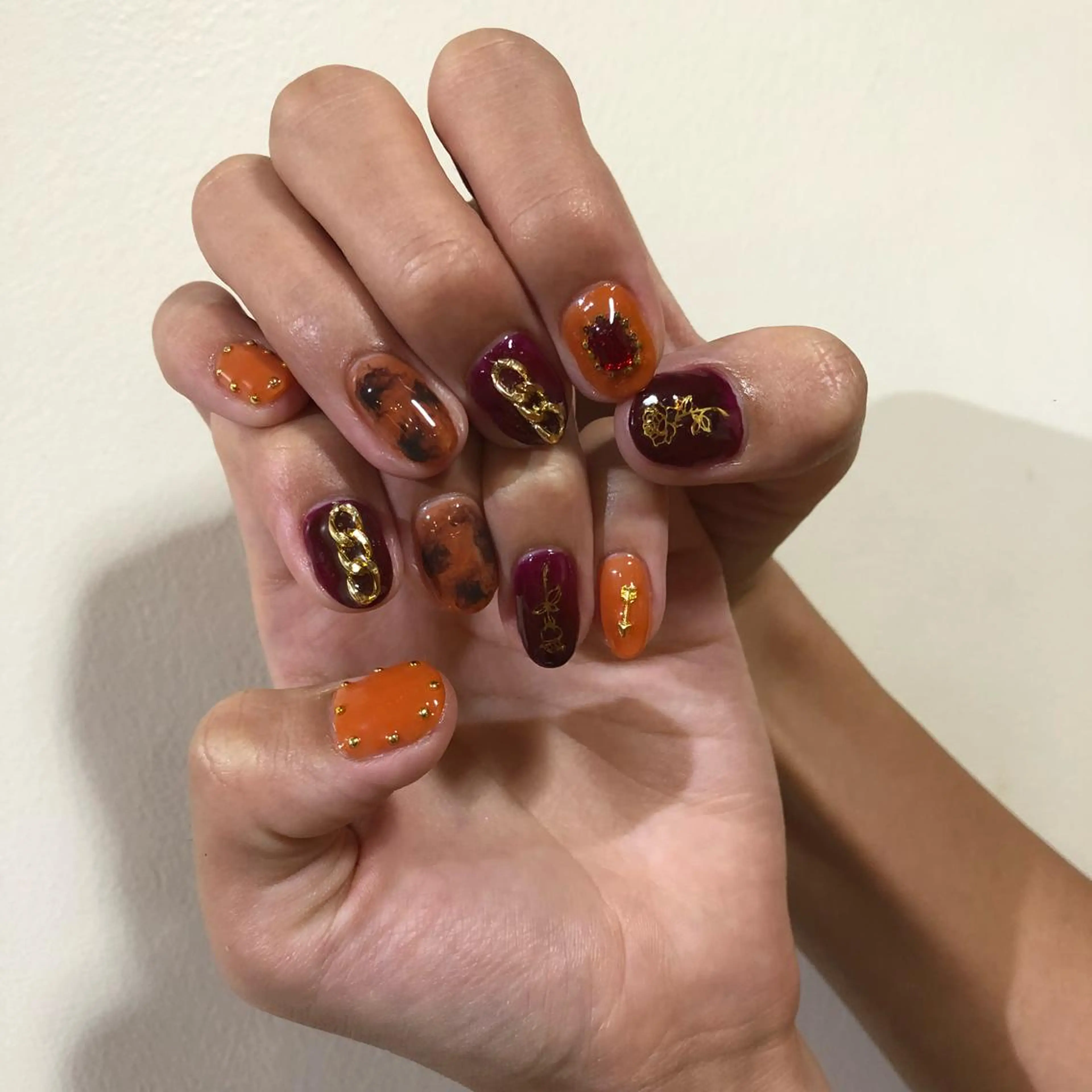 ネイル べっ甲ネイル Kimura Miyukiのマツエク・マツパデザイン