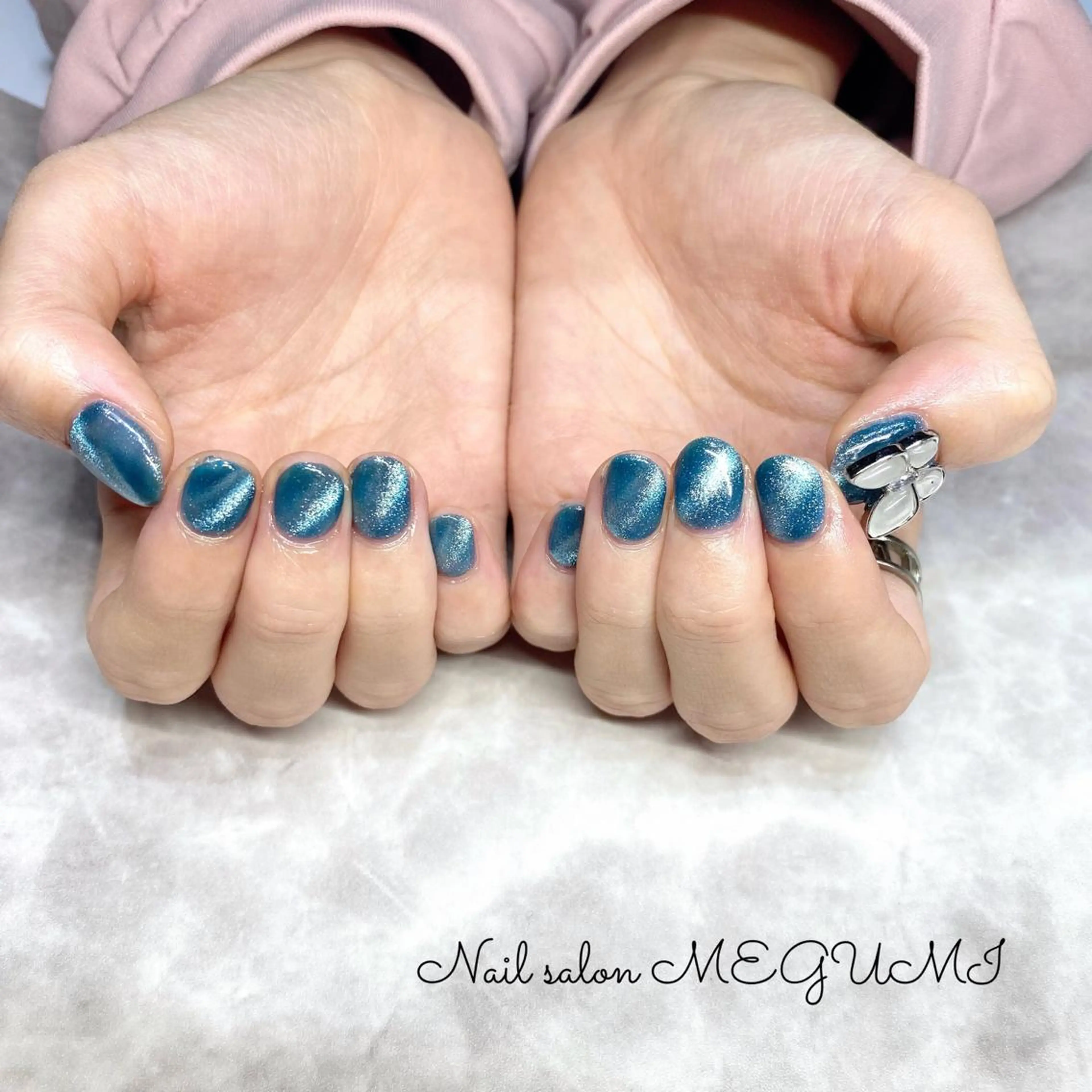 ネイル マグネットネイル マグネットワンカラー ワンカラーネイル Nail salon MEGUMIのネイルデザイン