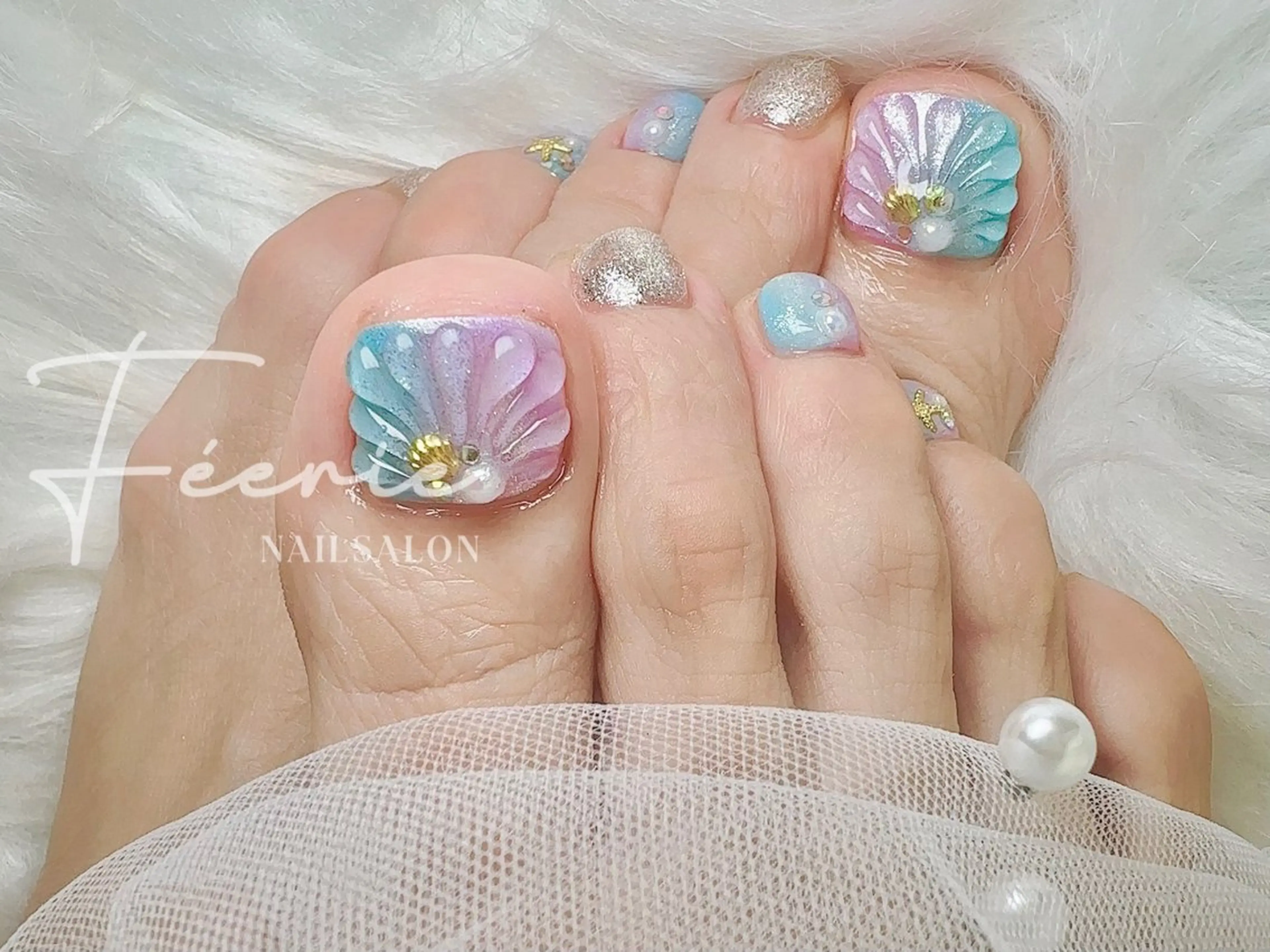 ネイル 韓国ネイル マグネットネイル ニュアンスネイル シンプルネイル ワンホンネイル nail salon Feerieのネイルデザイン