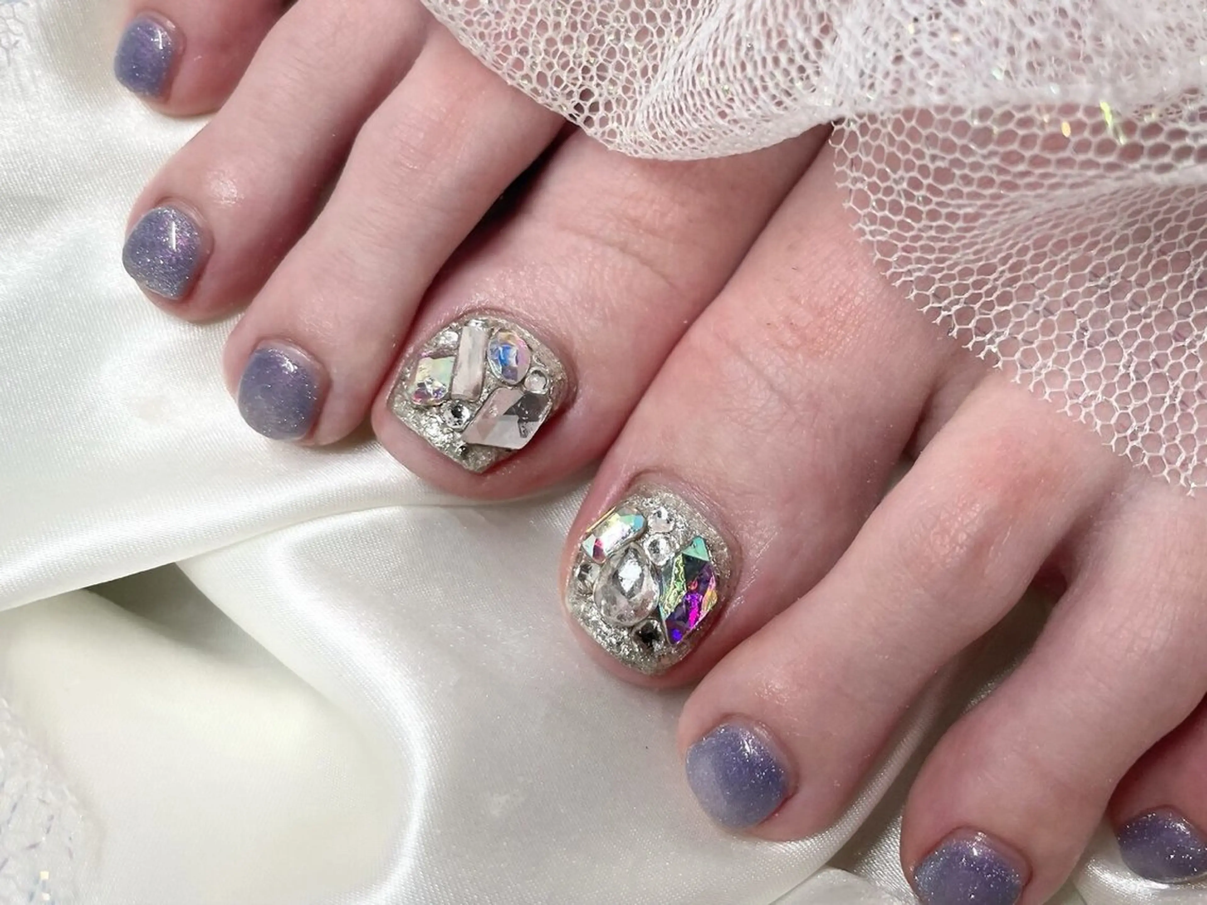 フット🦶親指アートコース🌷(約30種類のサンプルから選べる✨カラー変更🉑➕550円🫧） オフなし🍐の写真