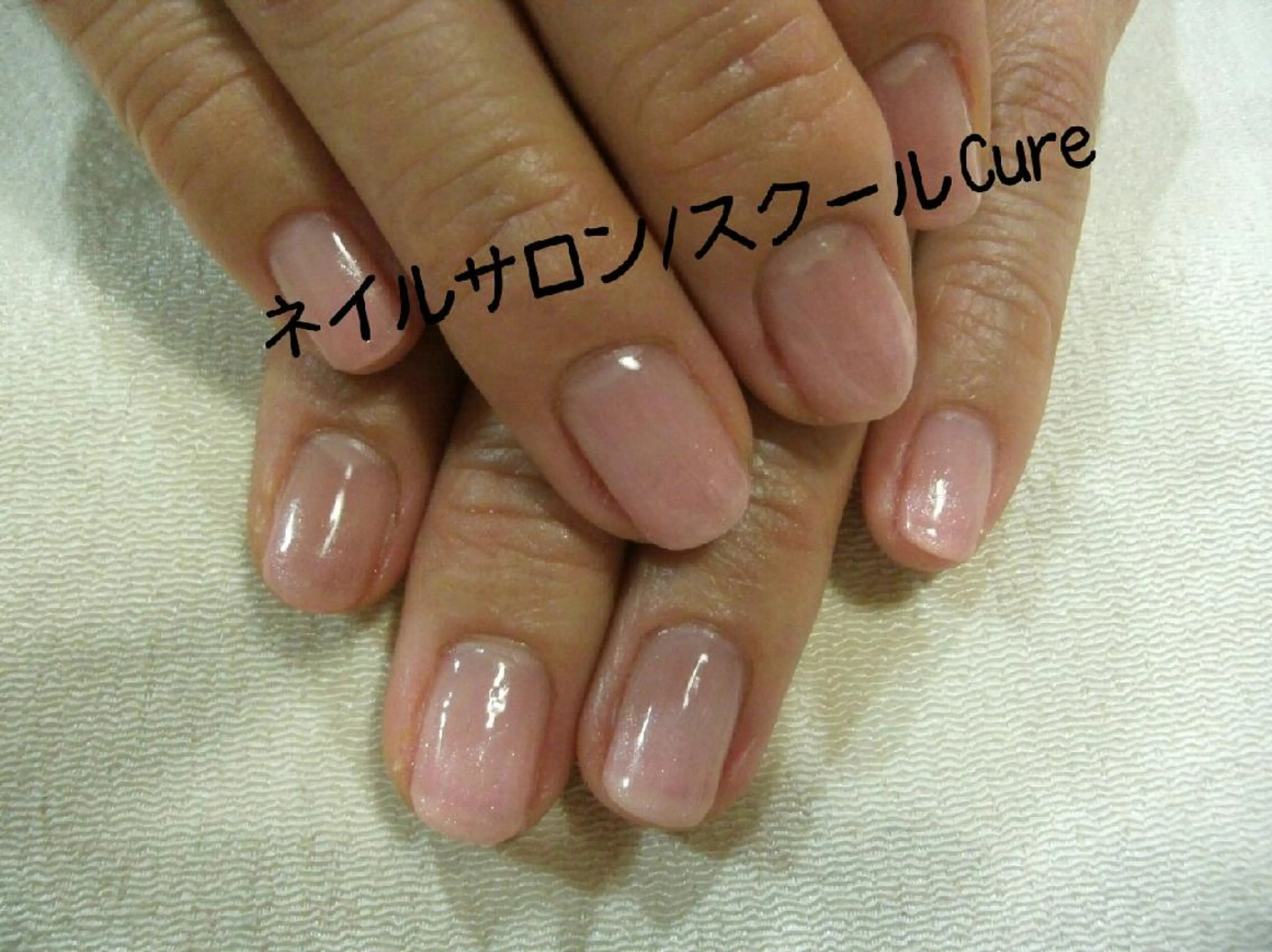 ショート ネイル シンプルネイル ネイルサロン Cureのネイルデザイン