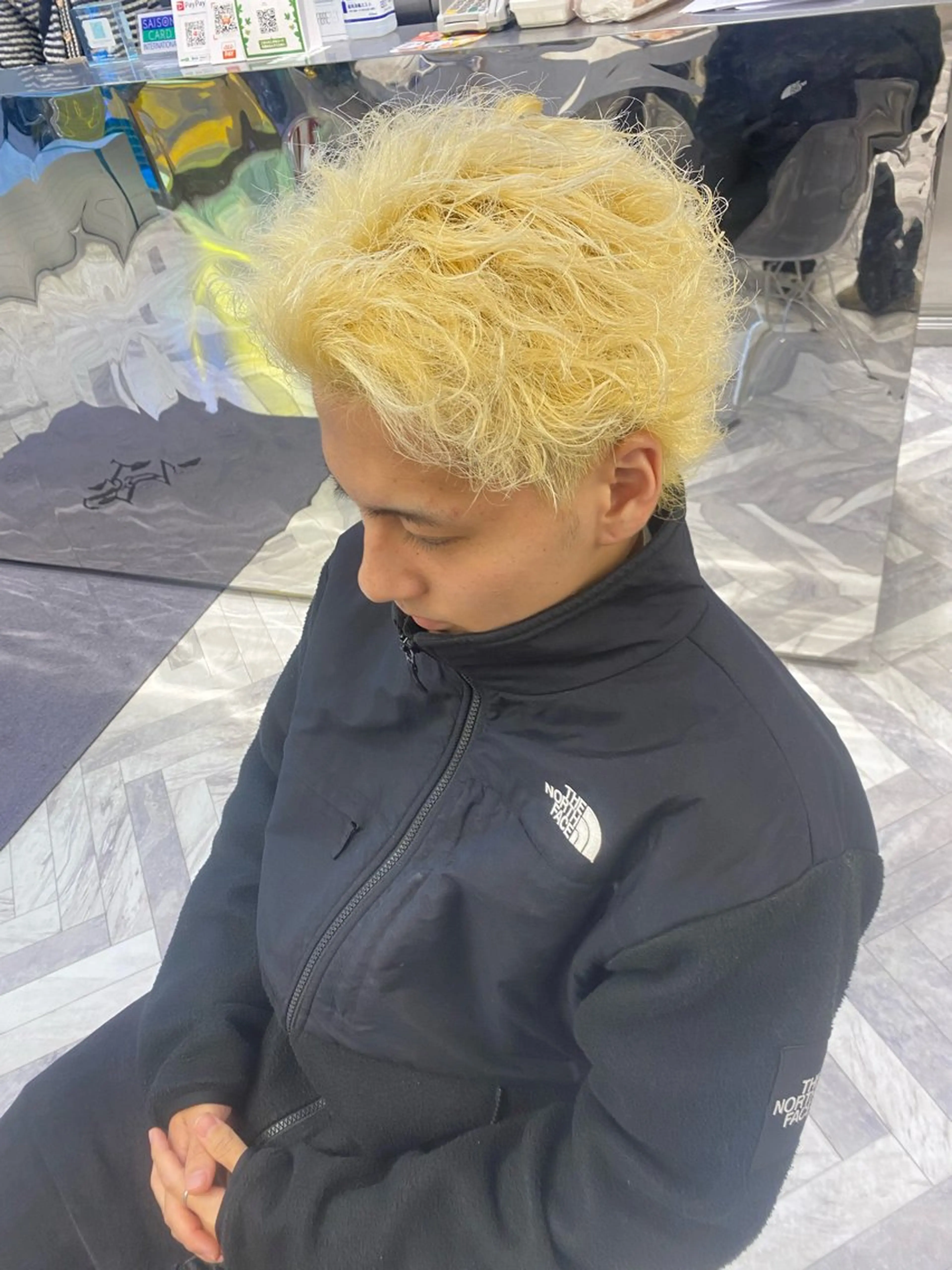 カラー メンズ カット ヘアカラー シャドウパーマ/ ルーズパーマ/メンズのヘアスタイル