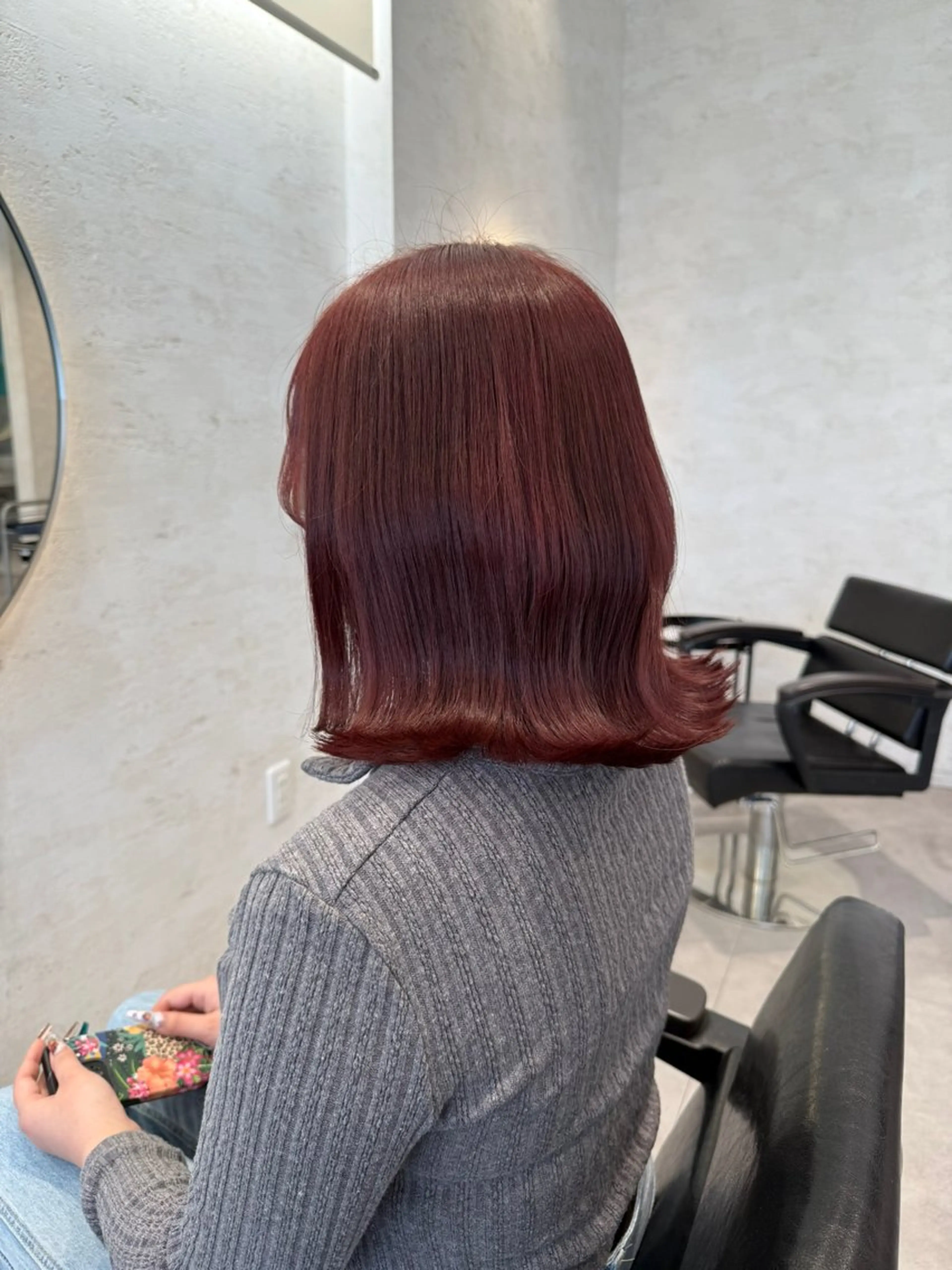 ミディアム 柴田樹/大人可愛い 艶髪カラー/髪質改善のヘアスタイル