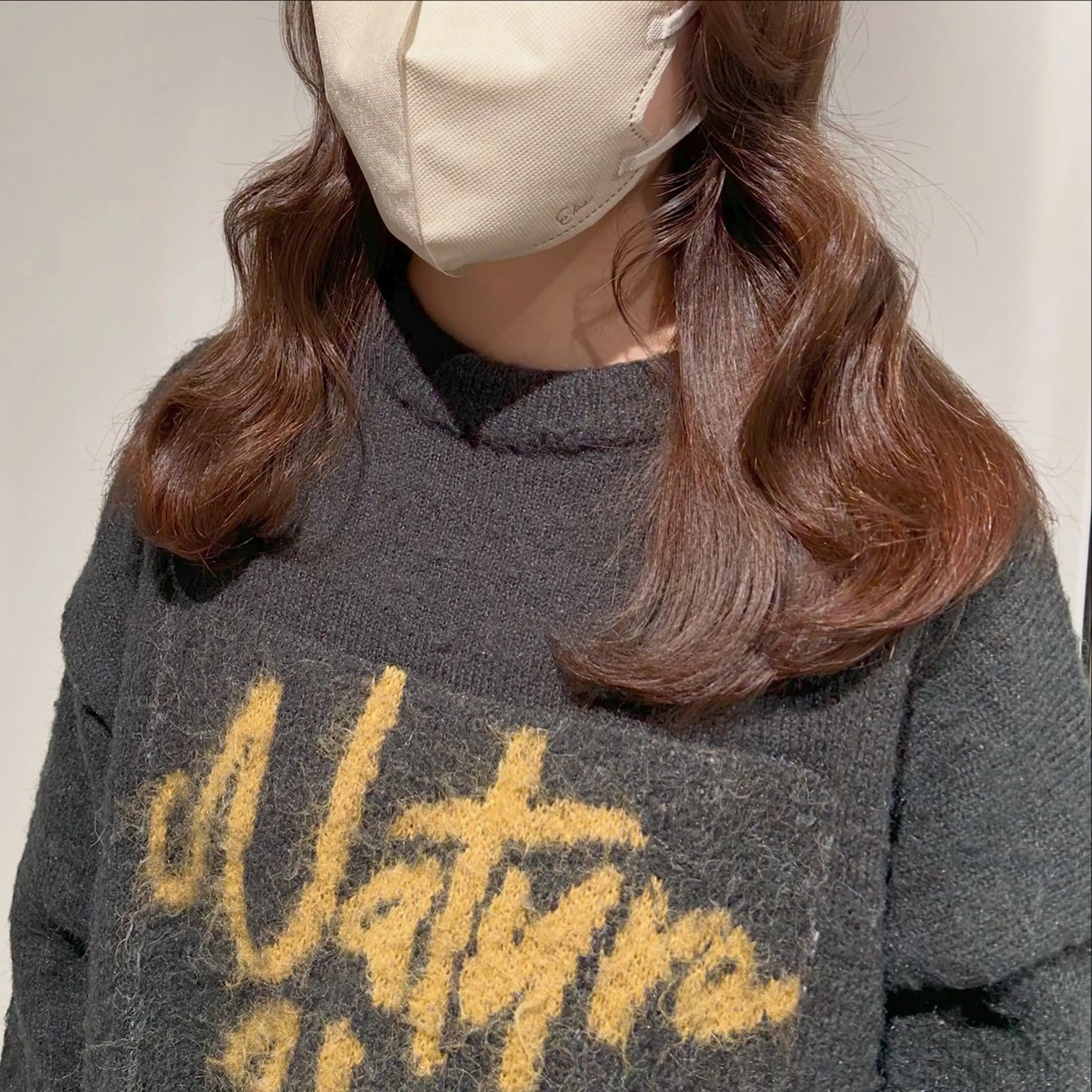 セミロング カラー ベージュカラー フォギーベージュ カット ヘアカラー トリートメント ヘッドスパ GO TODAY  SHAIRE  SALON   渋谷モディ所属・スキバサミを使わない カット🌼唯🌼のヘアスタイル