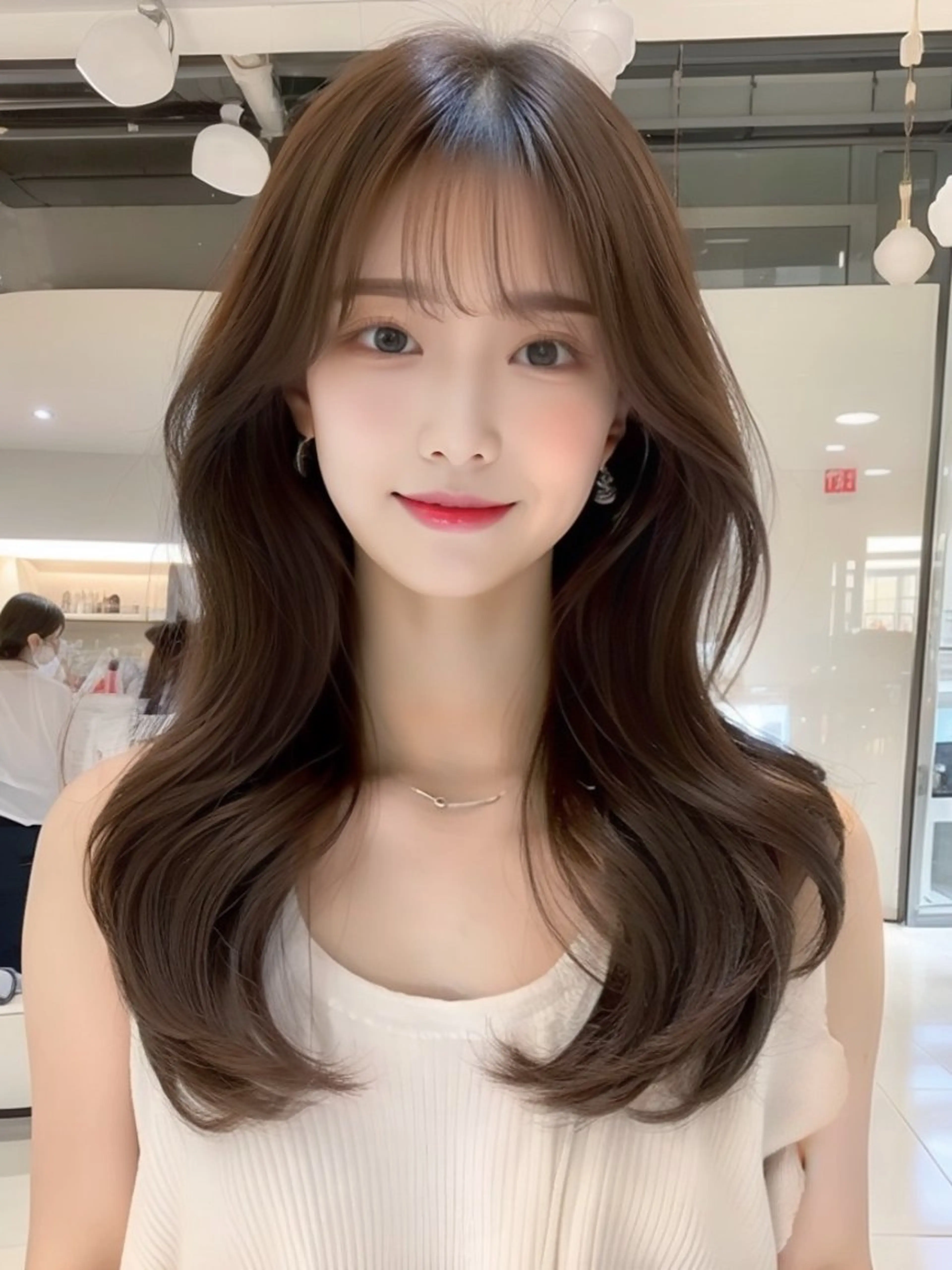 【全員】韓国式🇰🇷前髪、顔周りカットのみ＋オージュアトリートメント　9900の写真