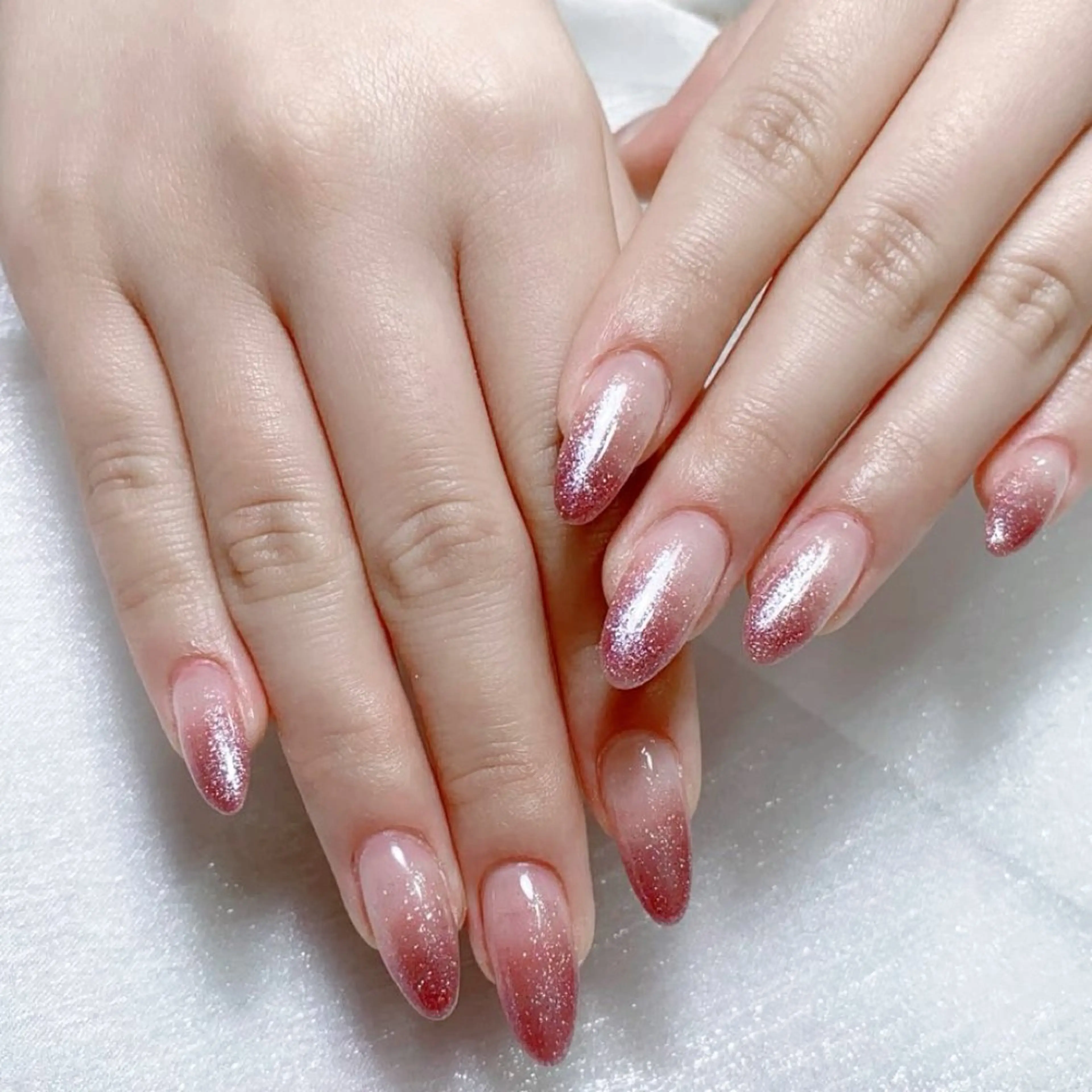 メンズ ネイル メンズ韓国風 アートネイル オーロラネイル ガーリー キラキラネイル ハンドネイル Nail salon 木にいるのネイルデザイン