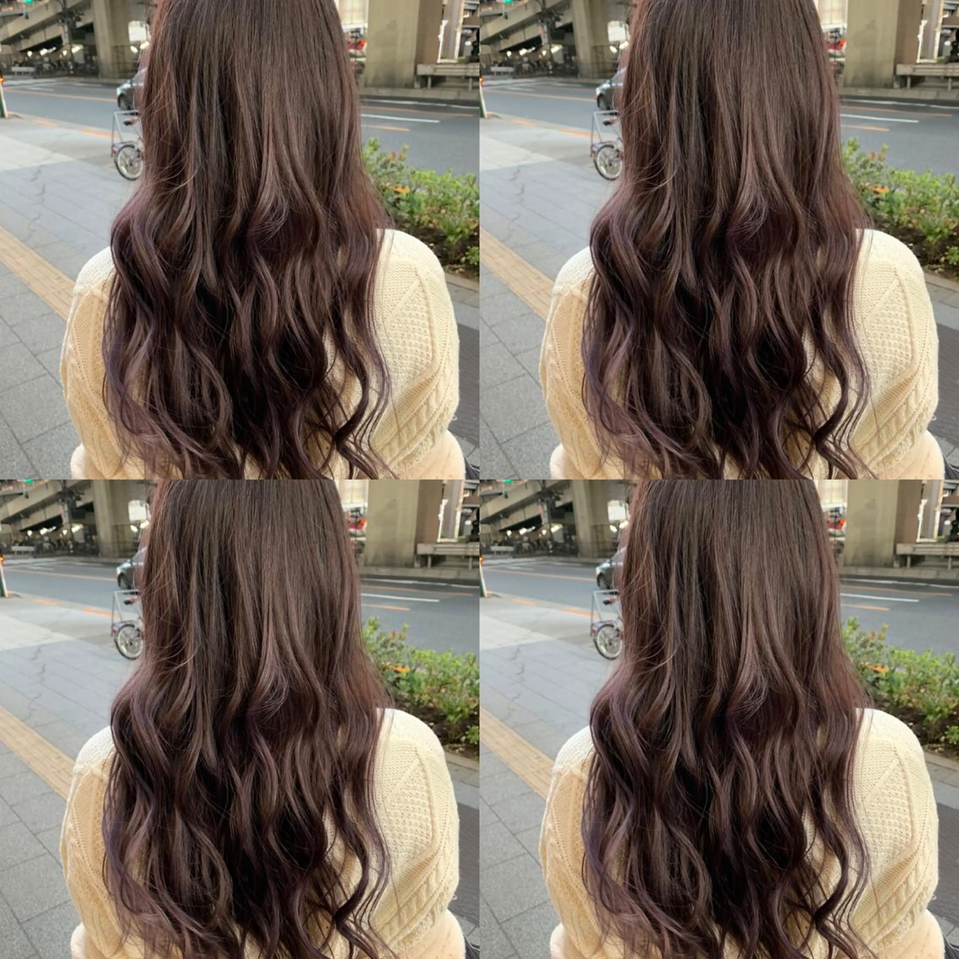 ロング ラベンダーベージュ ✨髪質改善✖︎韓国 レイヤー✨ナカムラのヘアスタイル