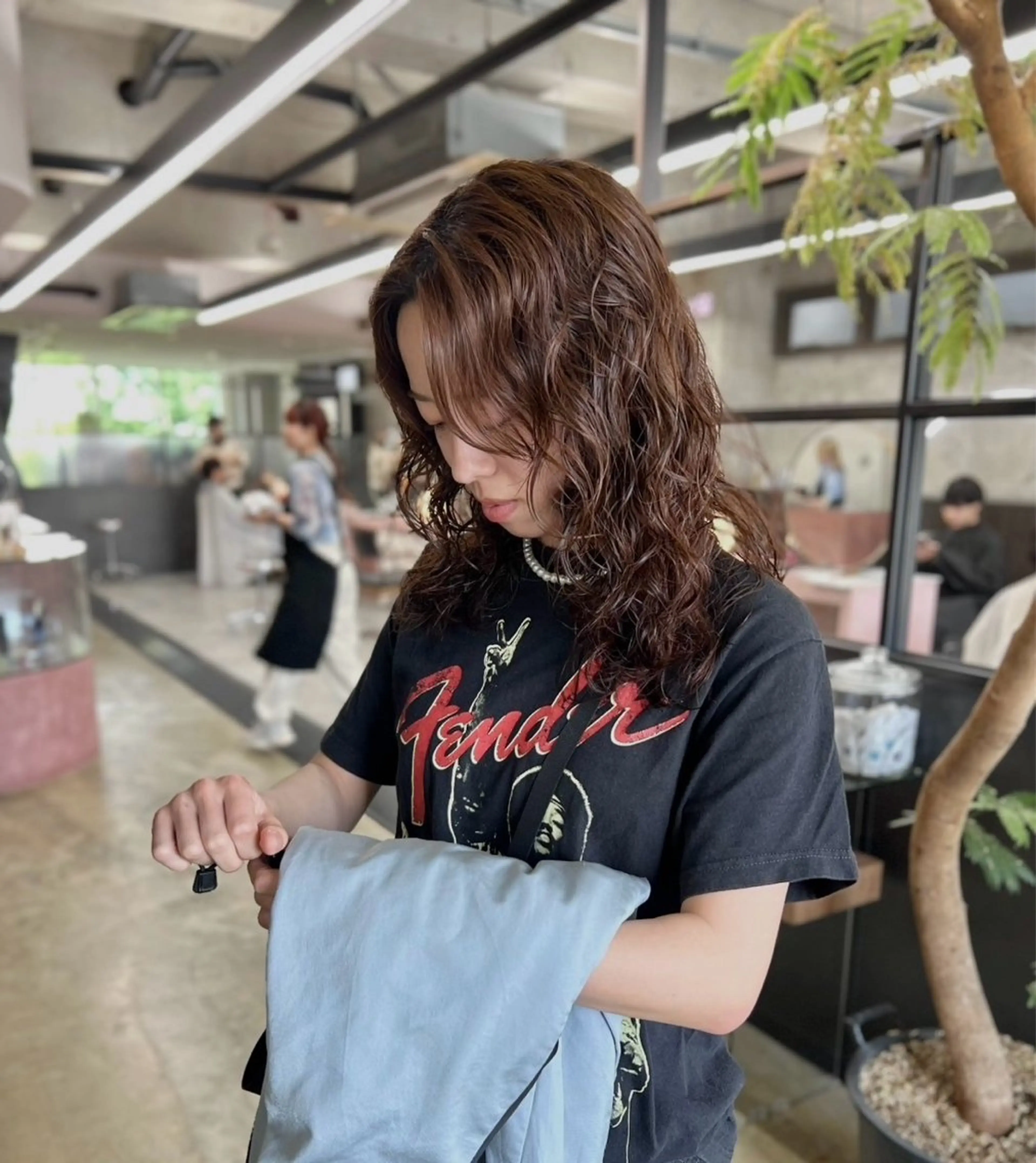 【🍭ロングパーマ🍭】ふんわりパーマで華やかなヘアに！の写真