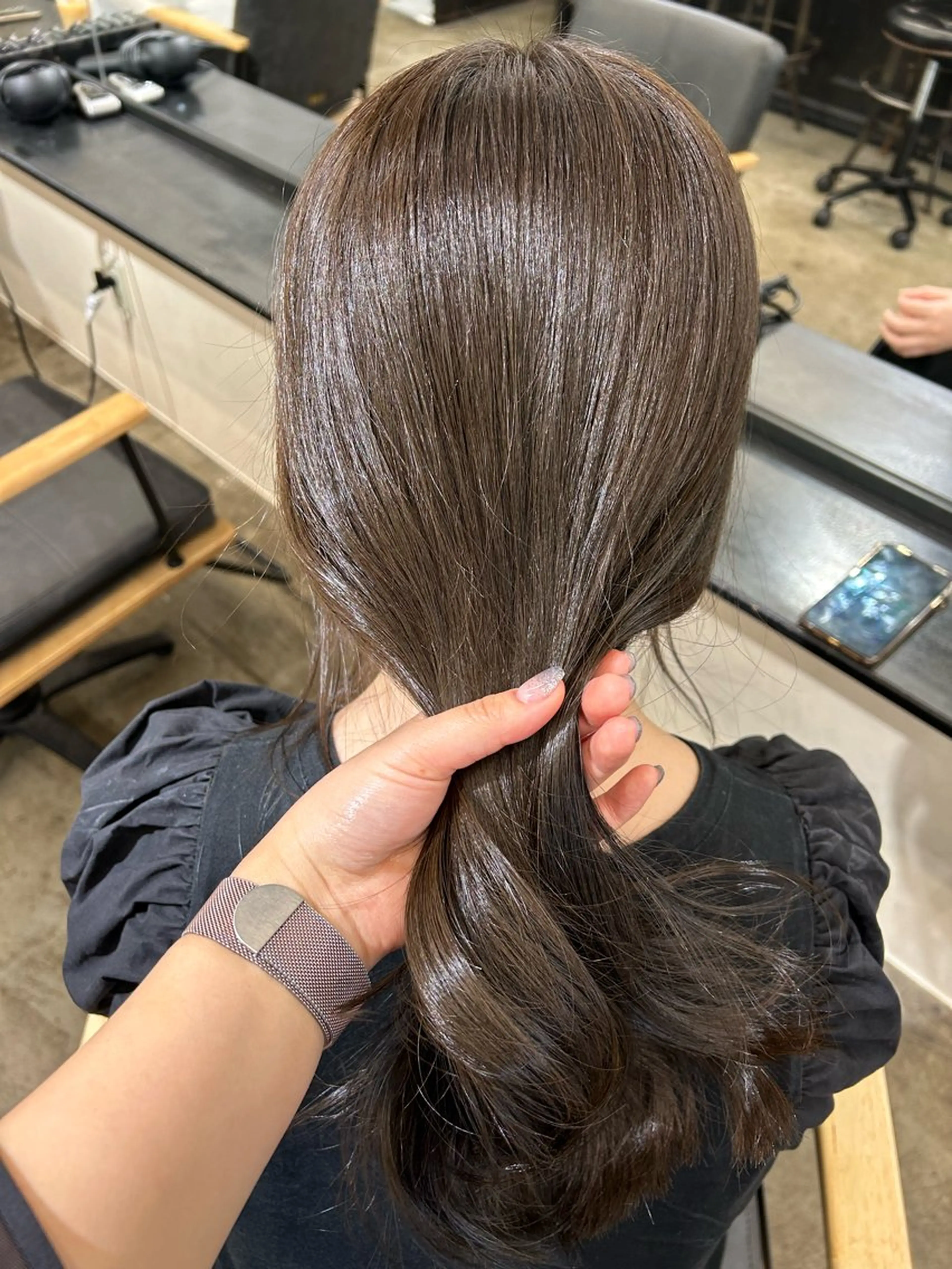 ロング カラー ヘアカラー トリートメント ヘアセット 地毛風艶カラー🌿 喜多夏海のヘアスタイル