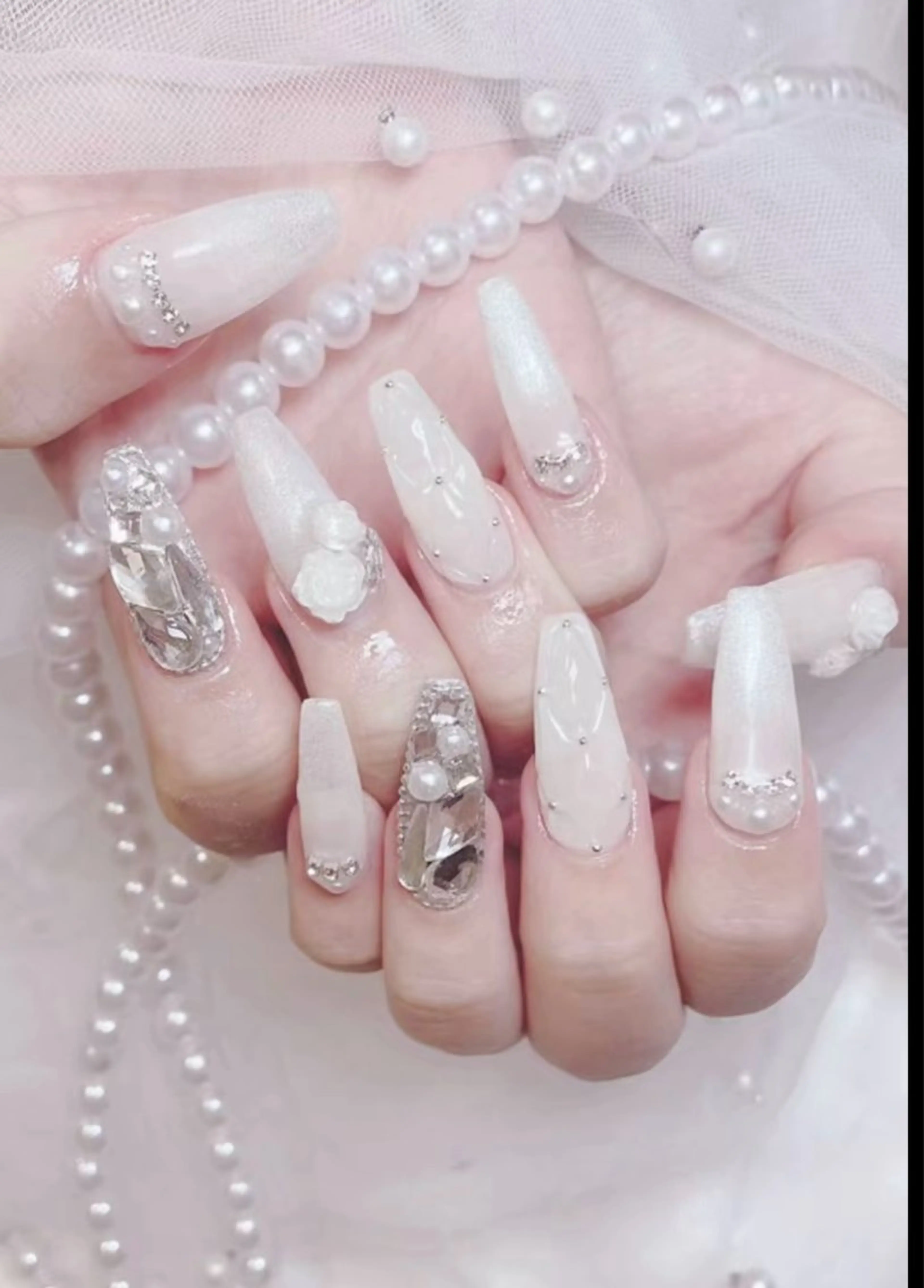 ネイル 長さ出し 持ち込み ハンドネイル ハンドケア Lulu’s ネイルのネイルデザイン