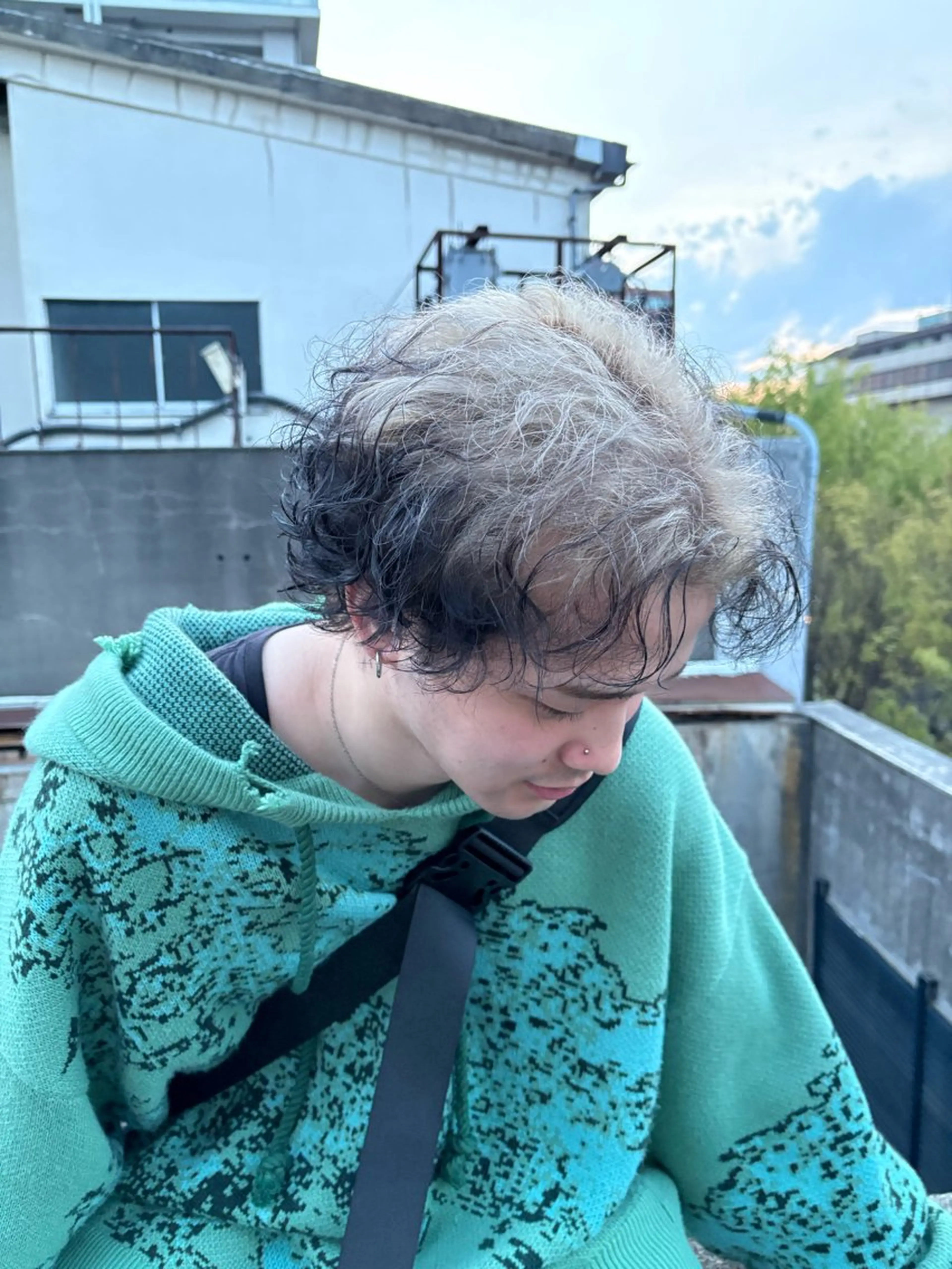 ショート カラー メンズ ヘアカラー トリートメント 永井 皓大のヘアスタイル