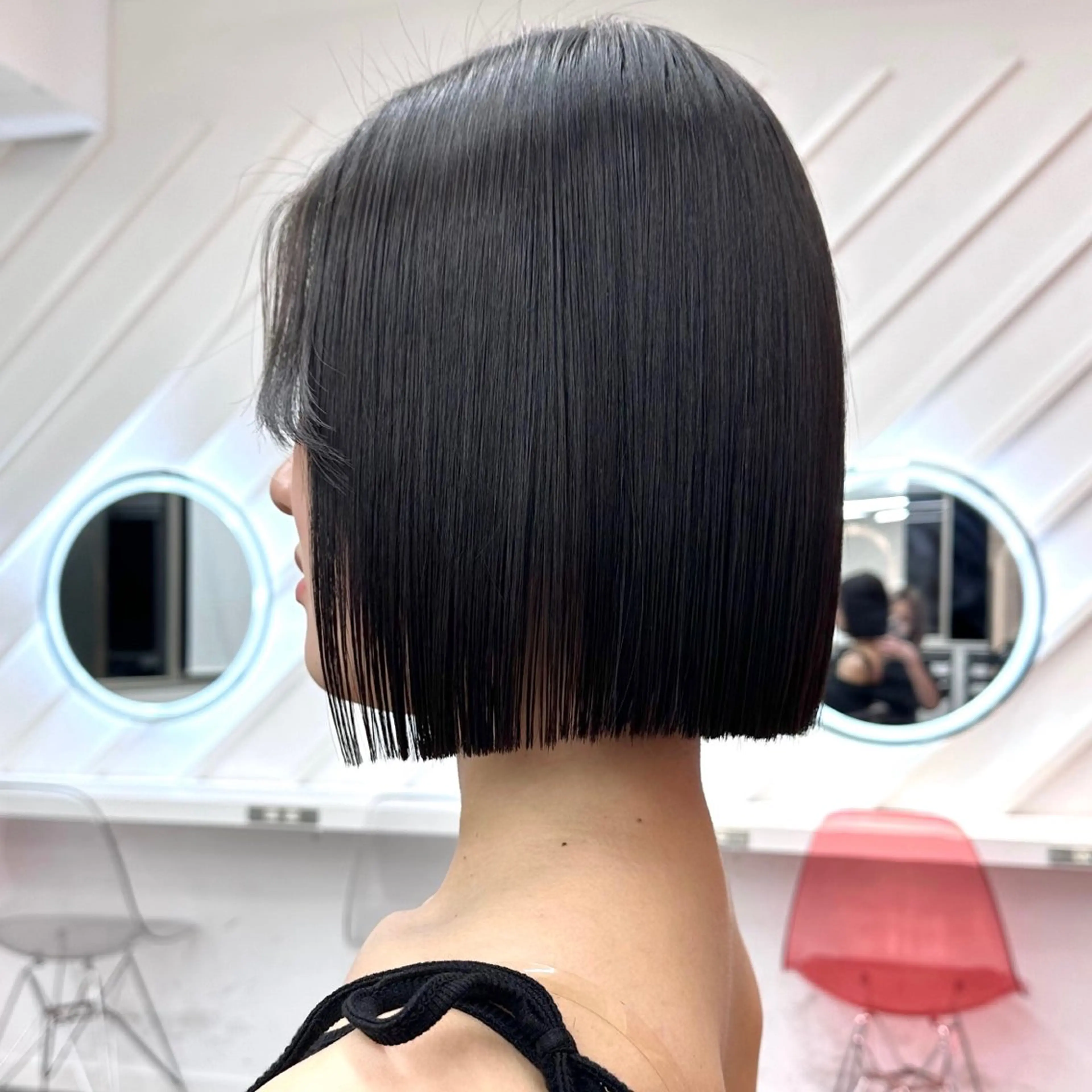 ショート カット 縮毛矯正 トリートメント 原宿/ボブ/髪質 改善/レイヤー/優希のヘアスタイル