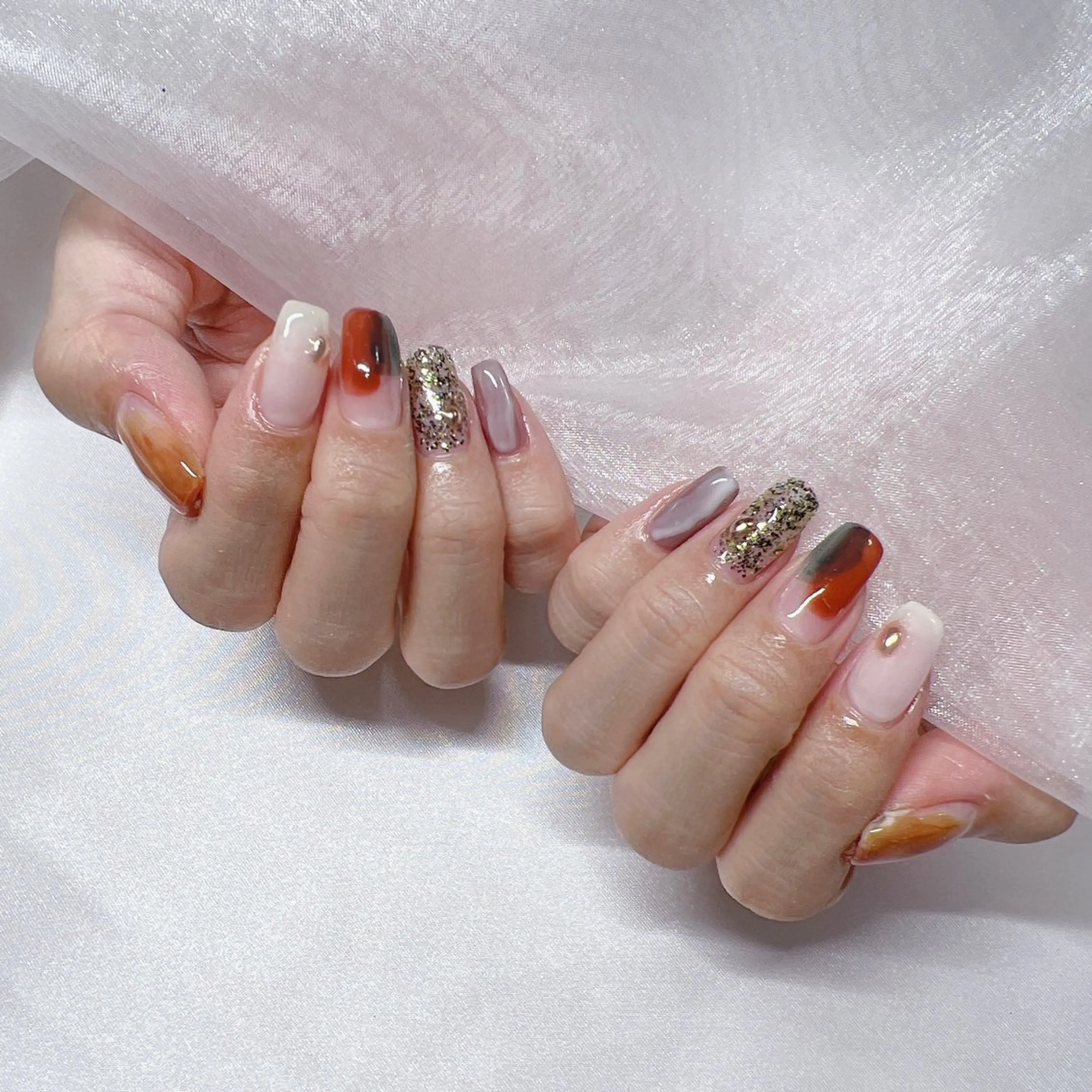 ネイル ジェルネイル 韓国ネイル マグネットネイル 持ち込み ニュアンスネイル -nail salon-Reward所属・nail salon Rewardのネイルデザイン