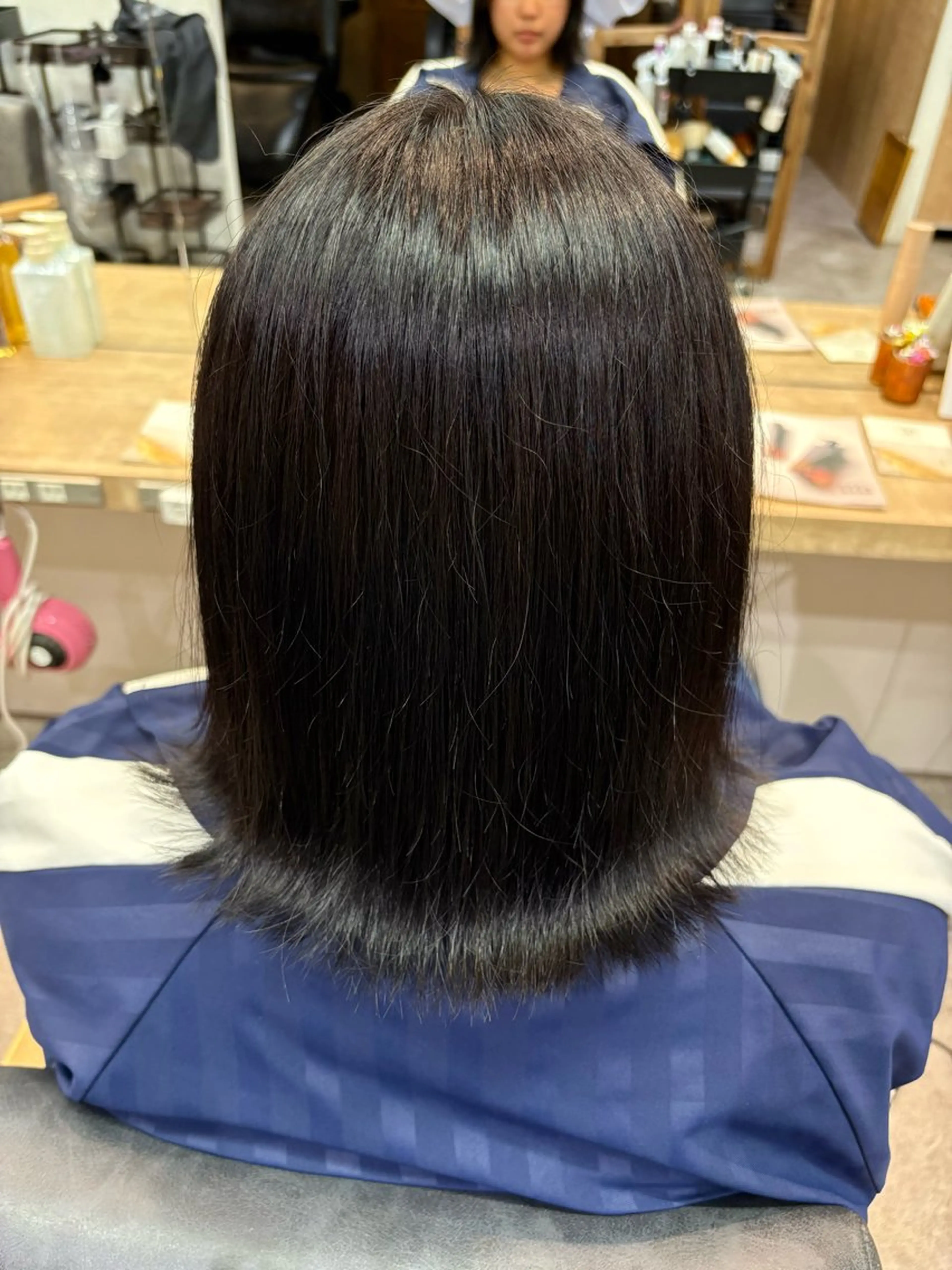 ミディアム カラー ヘアカラー 推し活カラー/暖色 /ブリーチなし/横浜のヘアスタイル