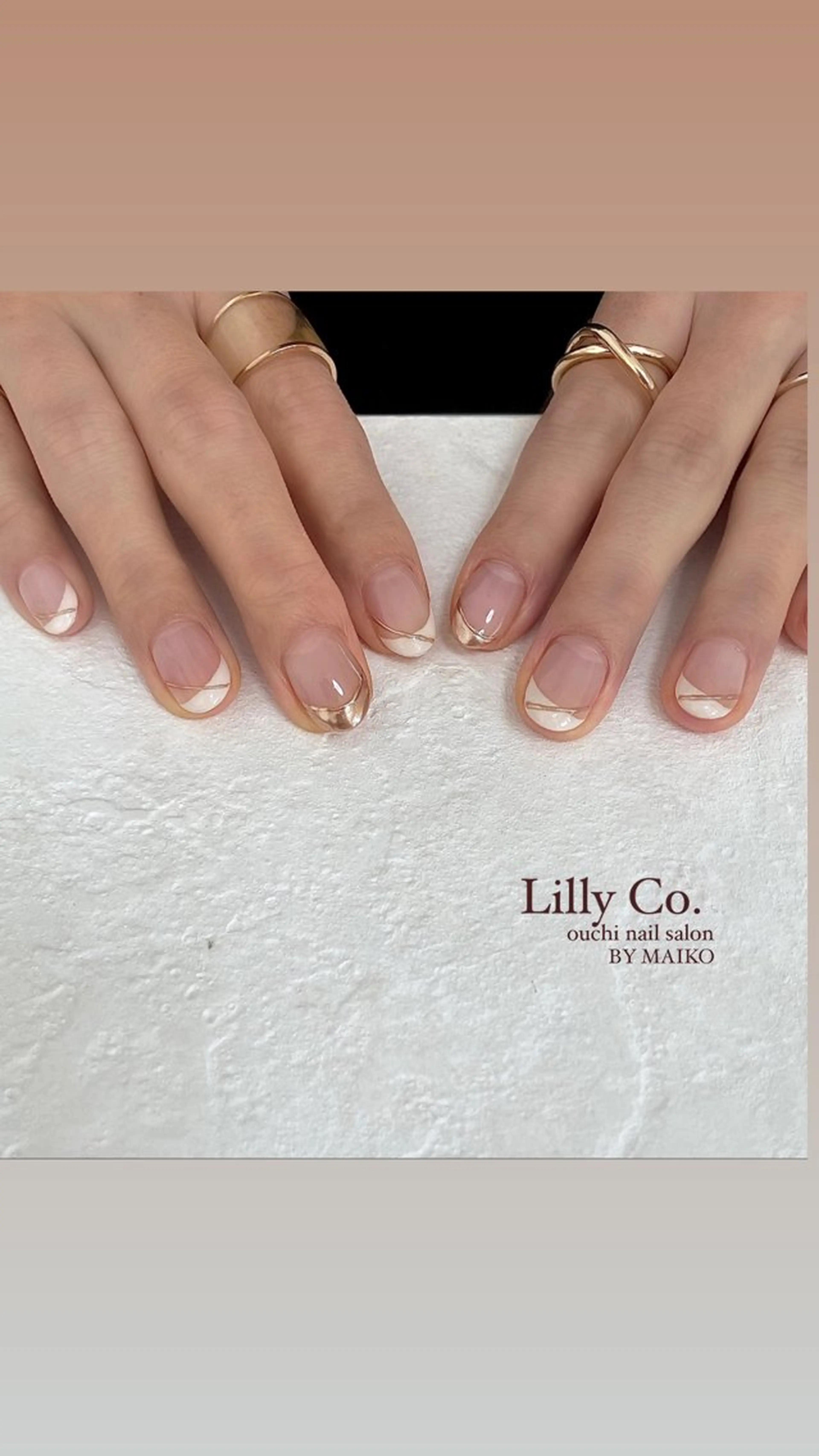 ネイル フレンチネイル ハンドネイル ハンドケア Lilly Co.のネイルデザイン