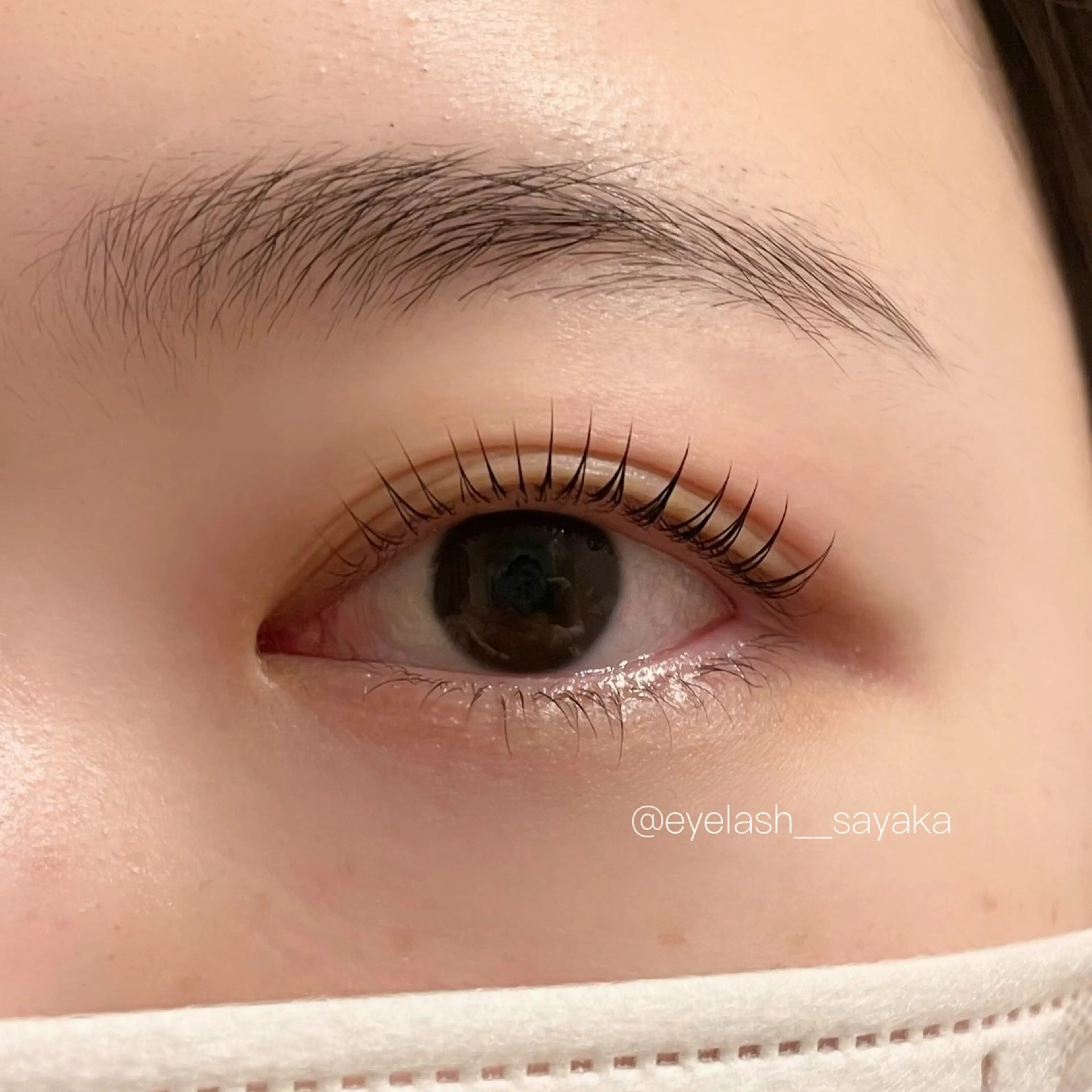 マツエク・マツパ 韓国風マツエク 一重×まつ毛パーマ モテ眉No1🎀 sayaka.nの眉毛・アイブロウイメージ