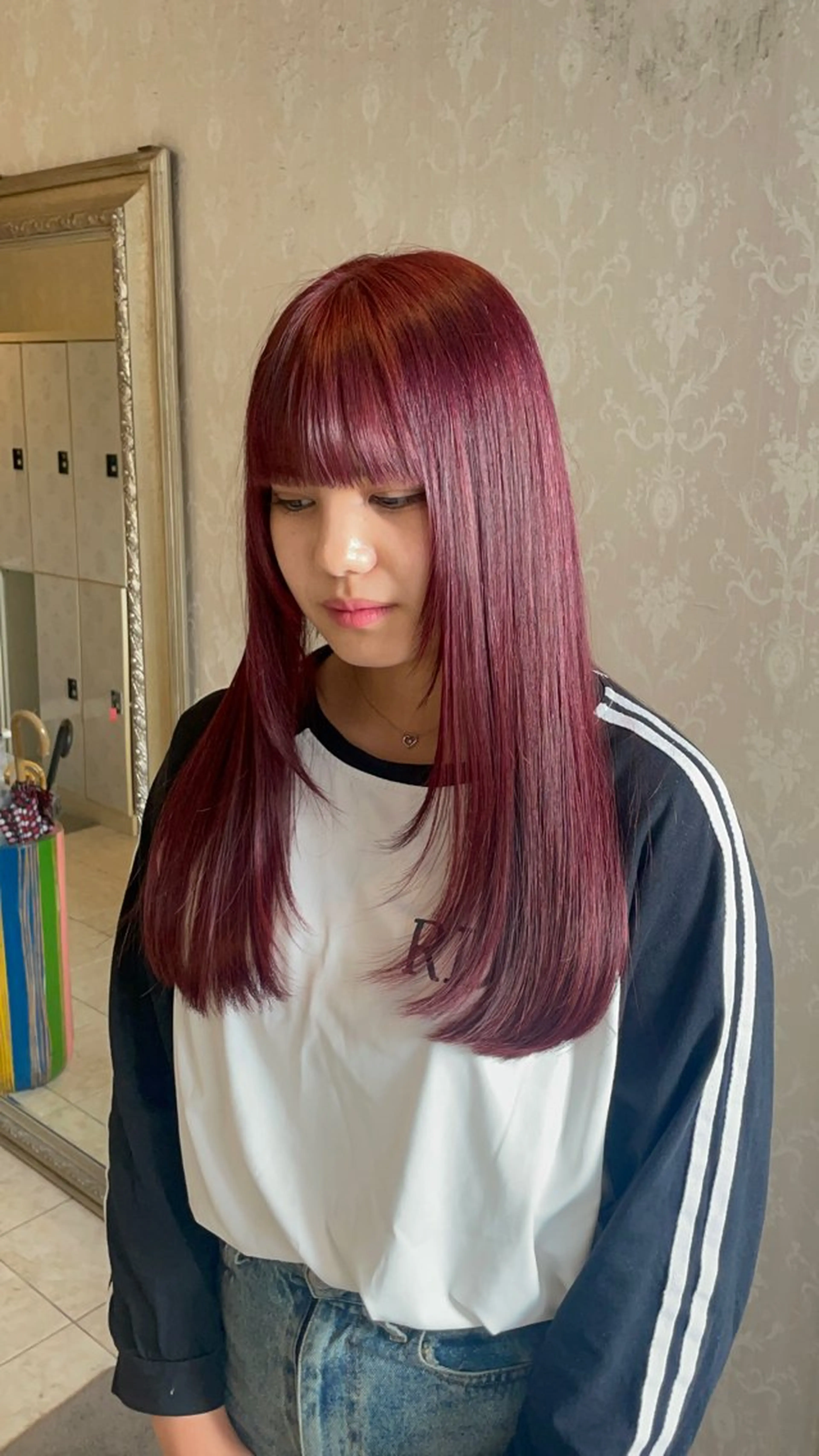 カット＋ブリーチ無しダブルカラー＋トリートメントの写真