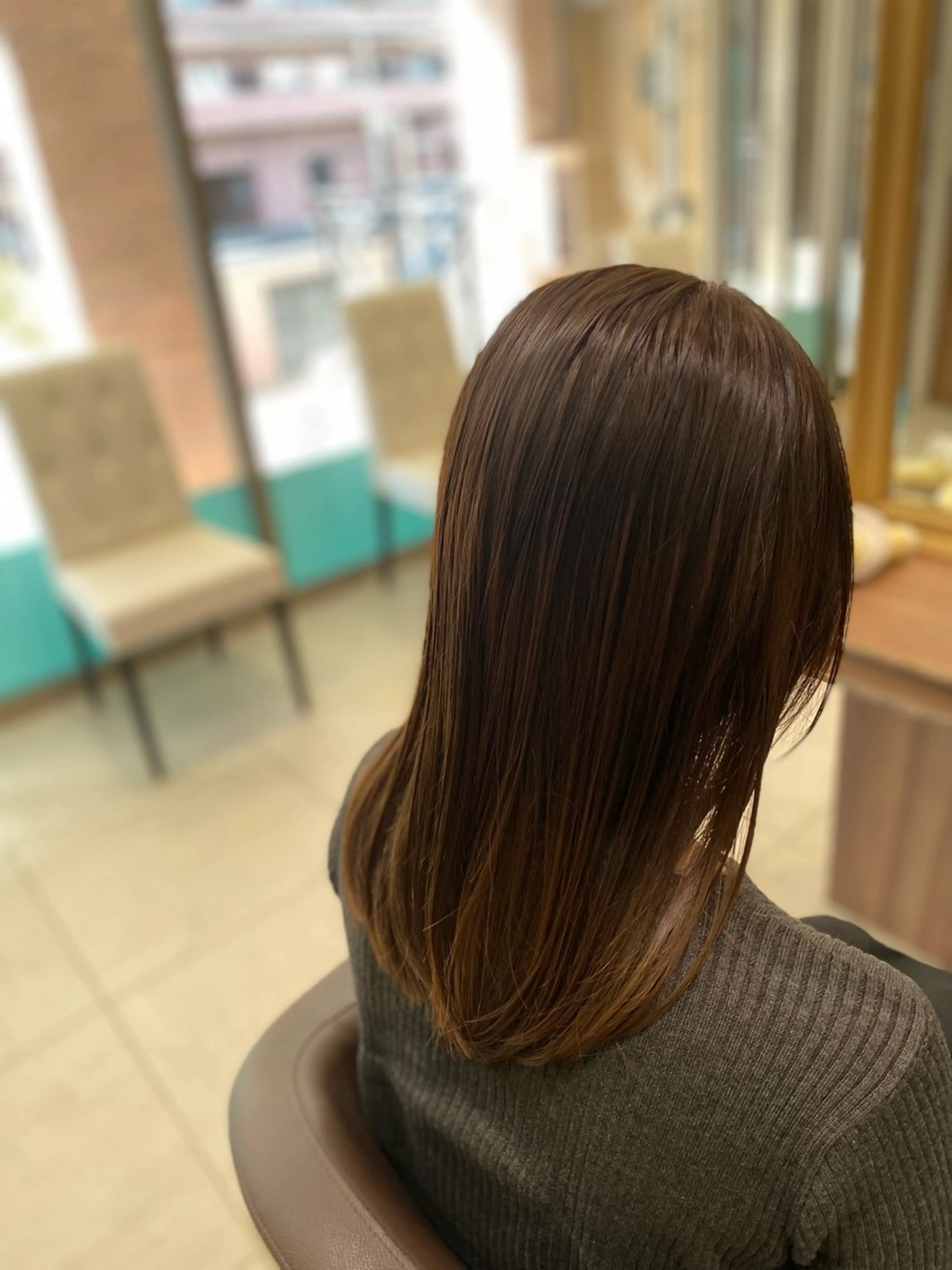 ロング アッシュ 💎大人ハイライト 💎上杉一也💎のヘアスタイル