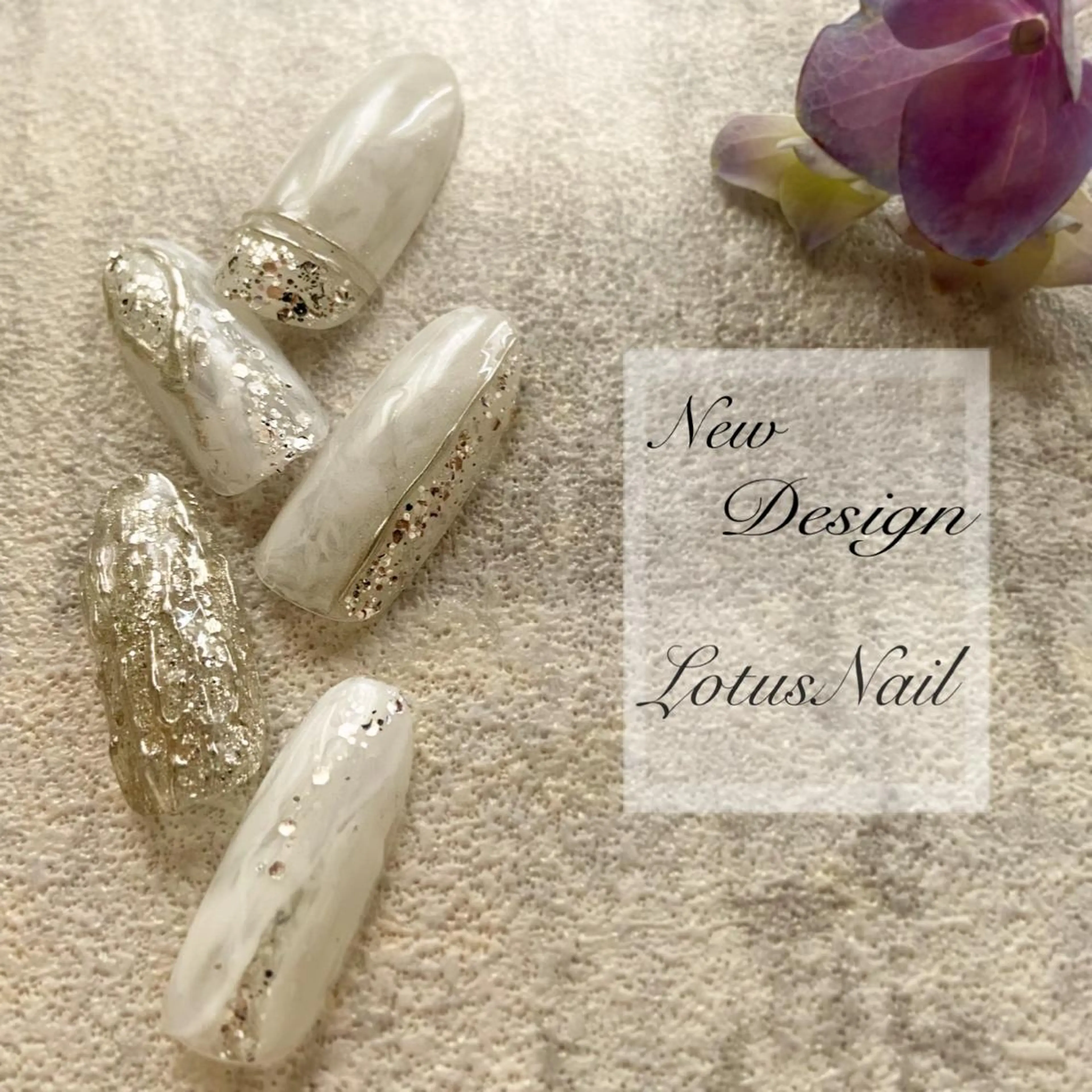 ネイル ブライダルネイル Lotus Nailのネイルデザイン