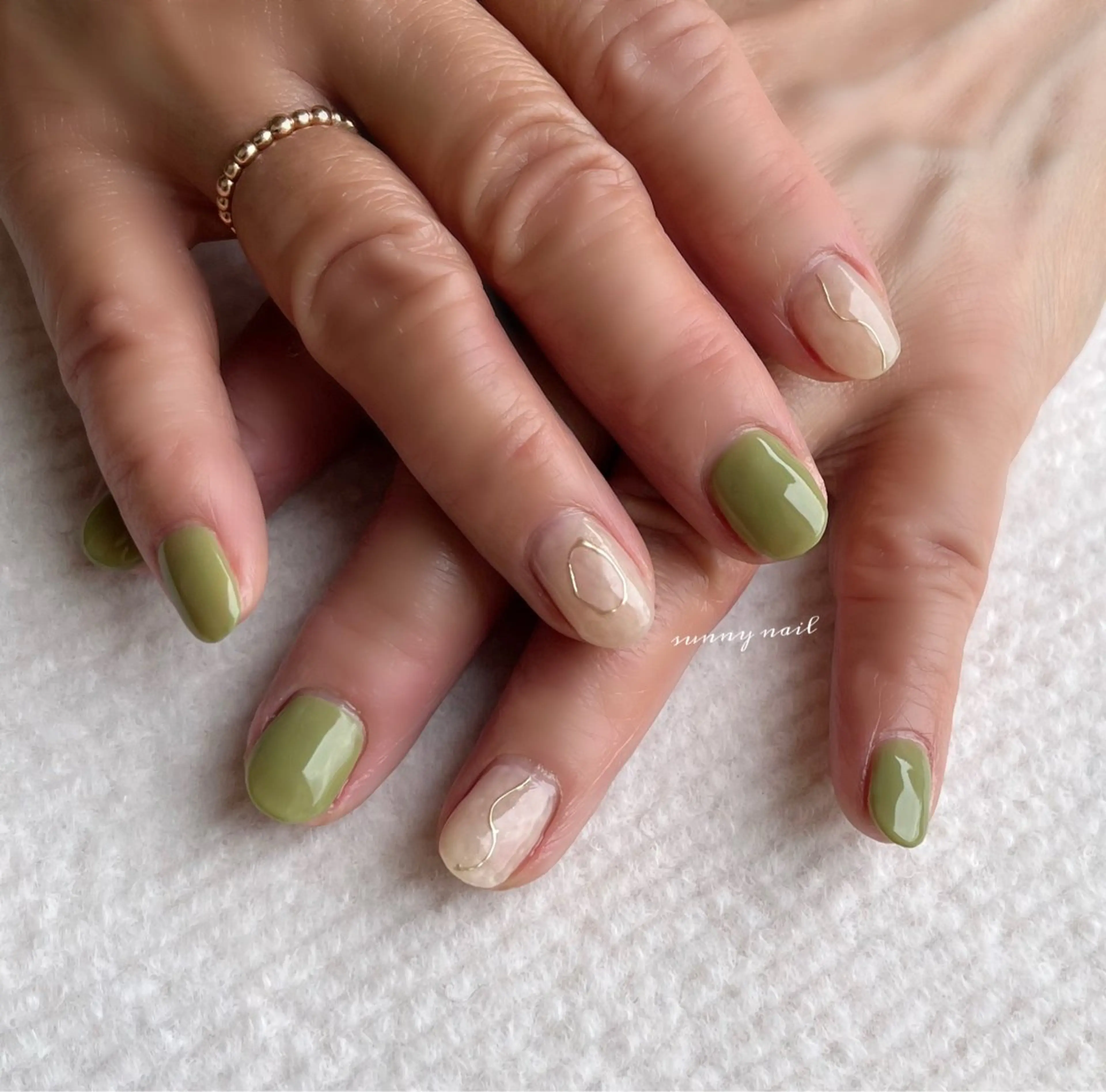 ネイル ジェルネイル ミラーネイル パラジェル sunny nailのネイルデザイン