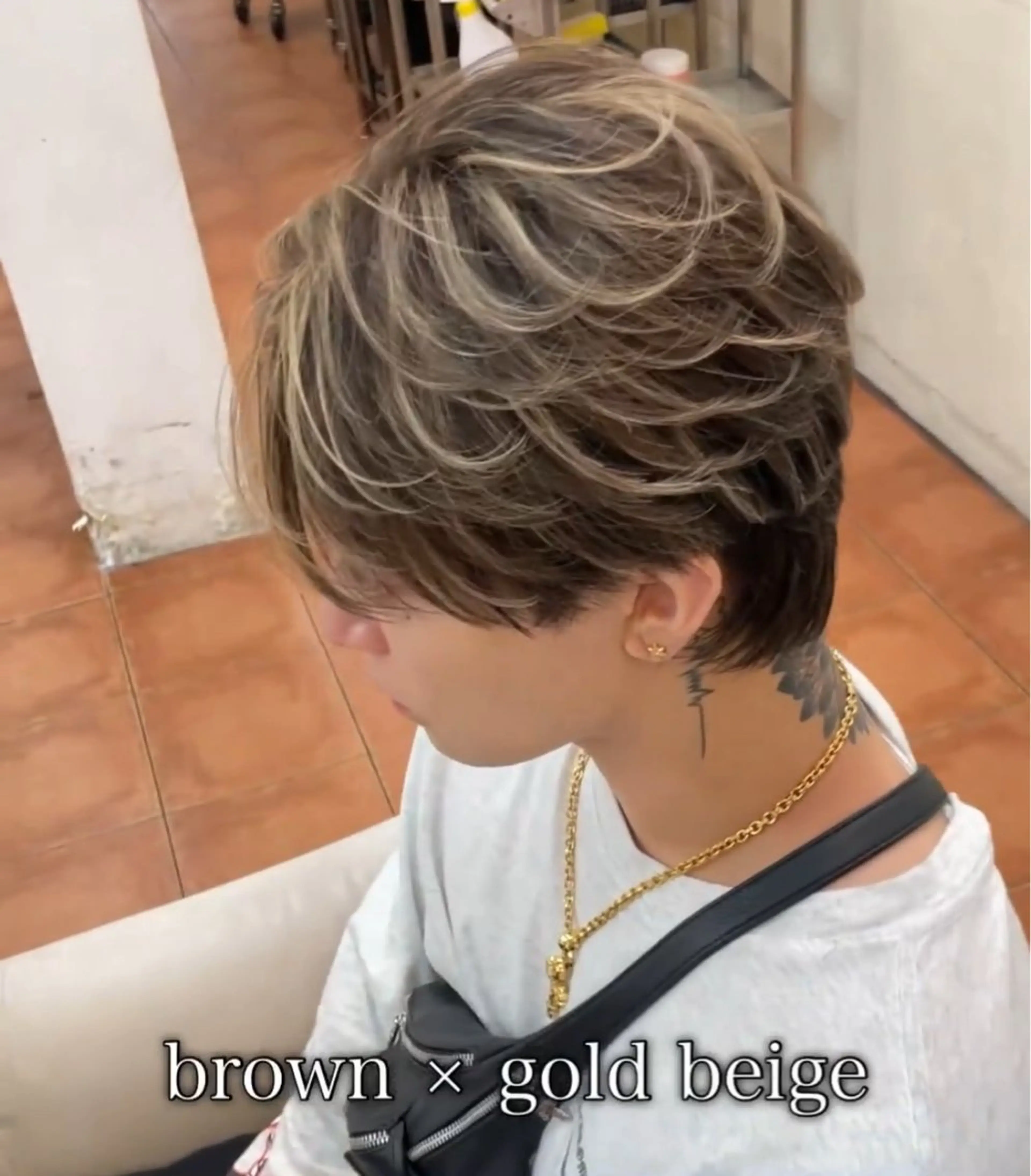 メンズ メンズメッシュ カット ヘアカラー 白髪ぼかし/白髪 メッシュ/ゆうとのヘアスタイル