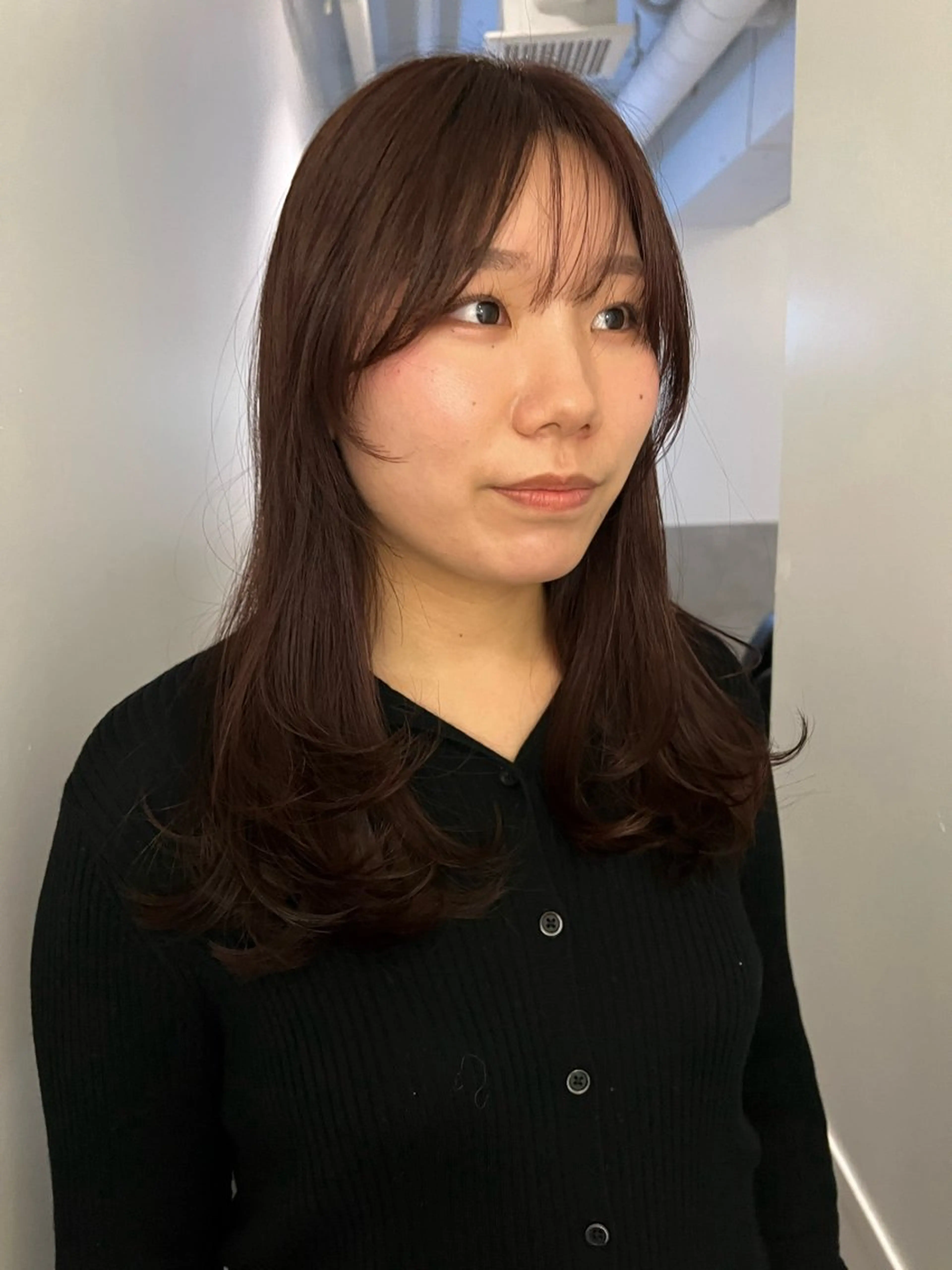 セミロング カット ヘアカラー 鈴木 三保のヘアスタイル