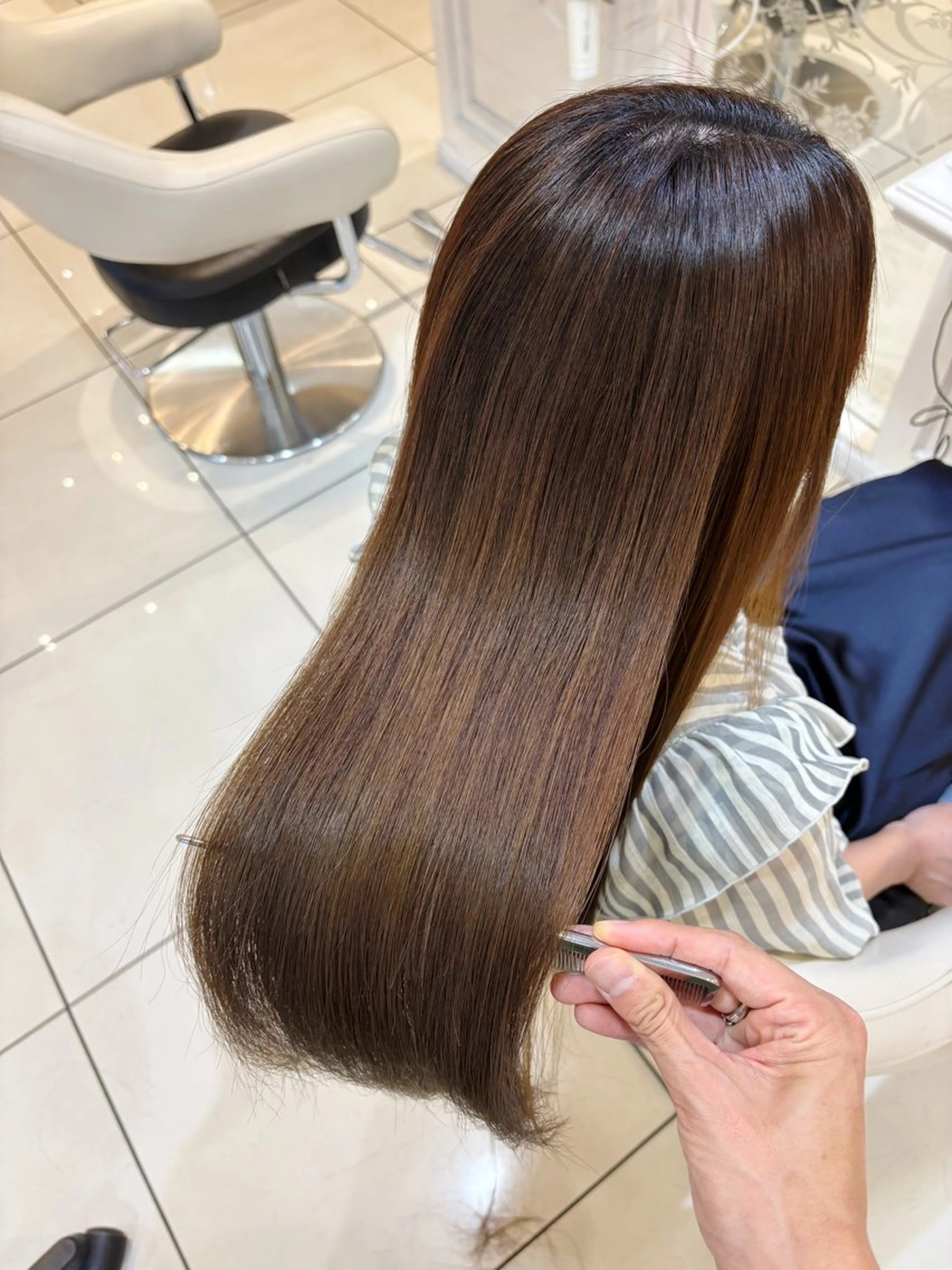 ロング 縮毛矯正 カット 縮毛矯正 トリートメント 高橋 佑のヘアスタイル