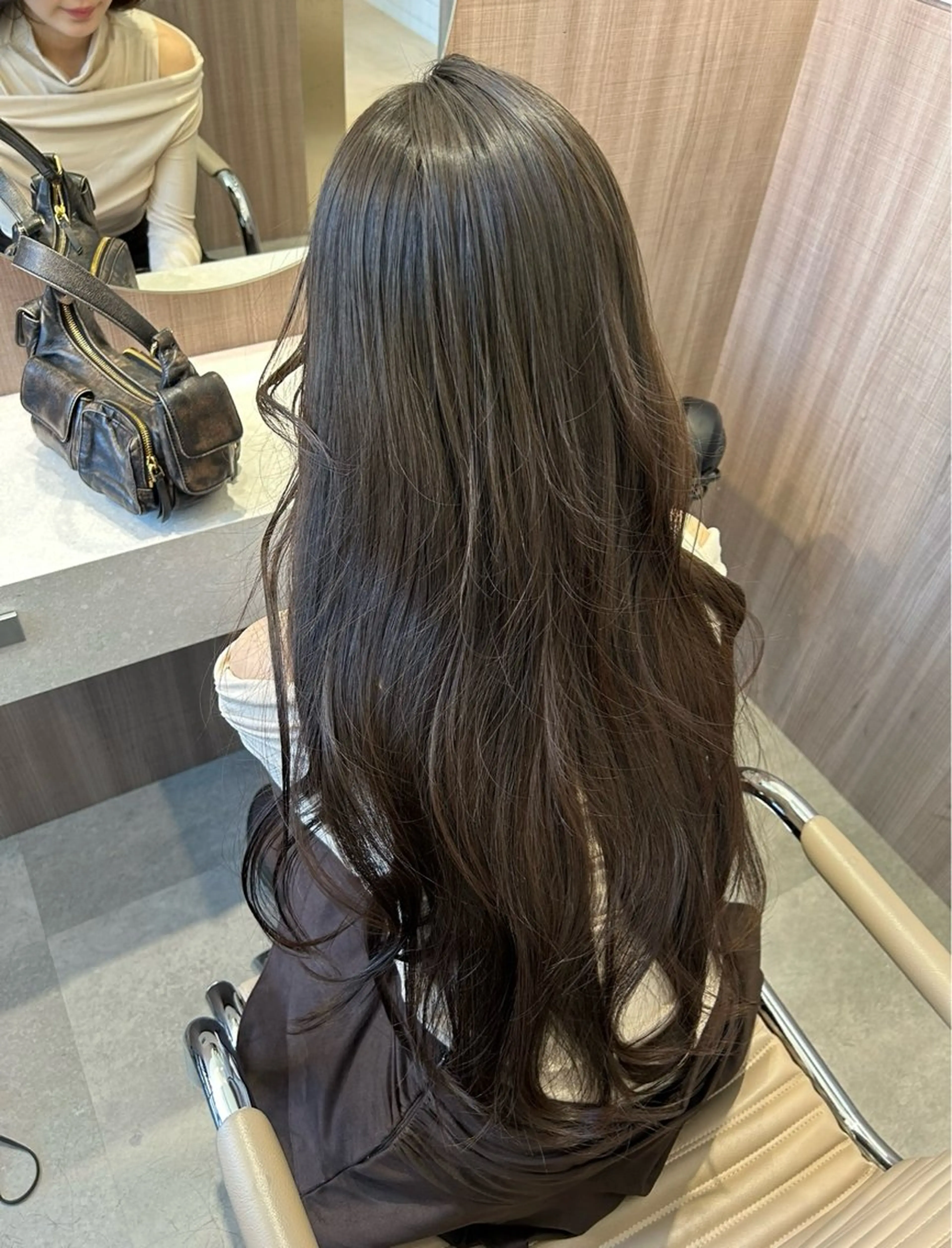 ロング カラー ヘアアレンジ メンズ Salowin原宿ash所属・‎透明感×艶髪 ‎🫒maki🎀のヘアスタイル