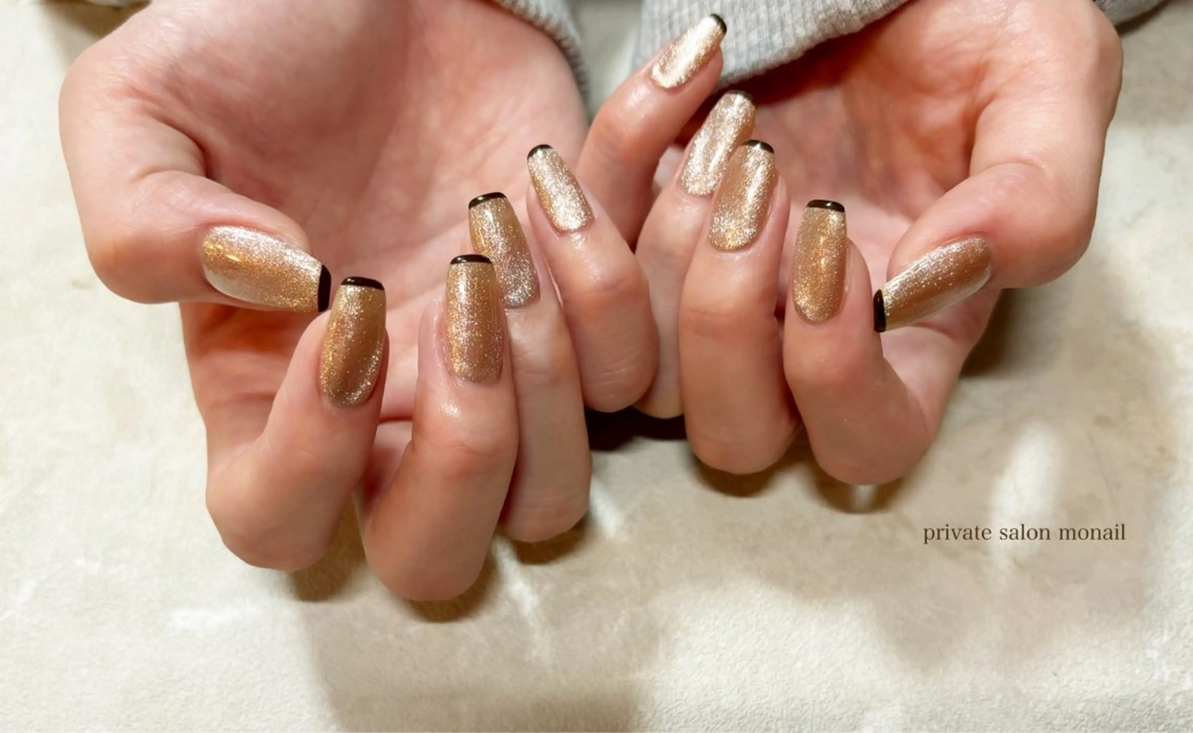 ネイル マグネットネイル ハンドネイル private  nail monail所属・nail salon monailのネイルデザイン