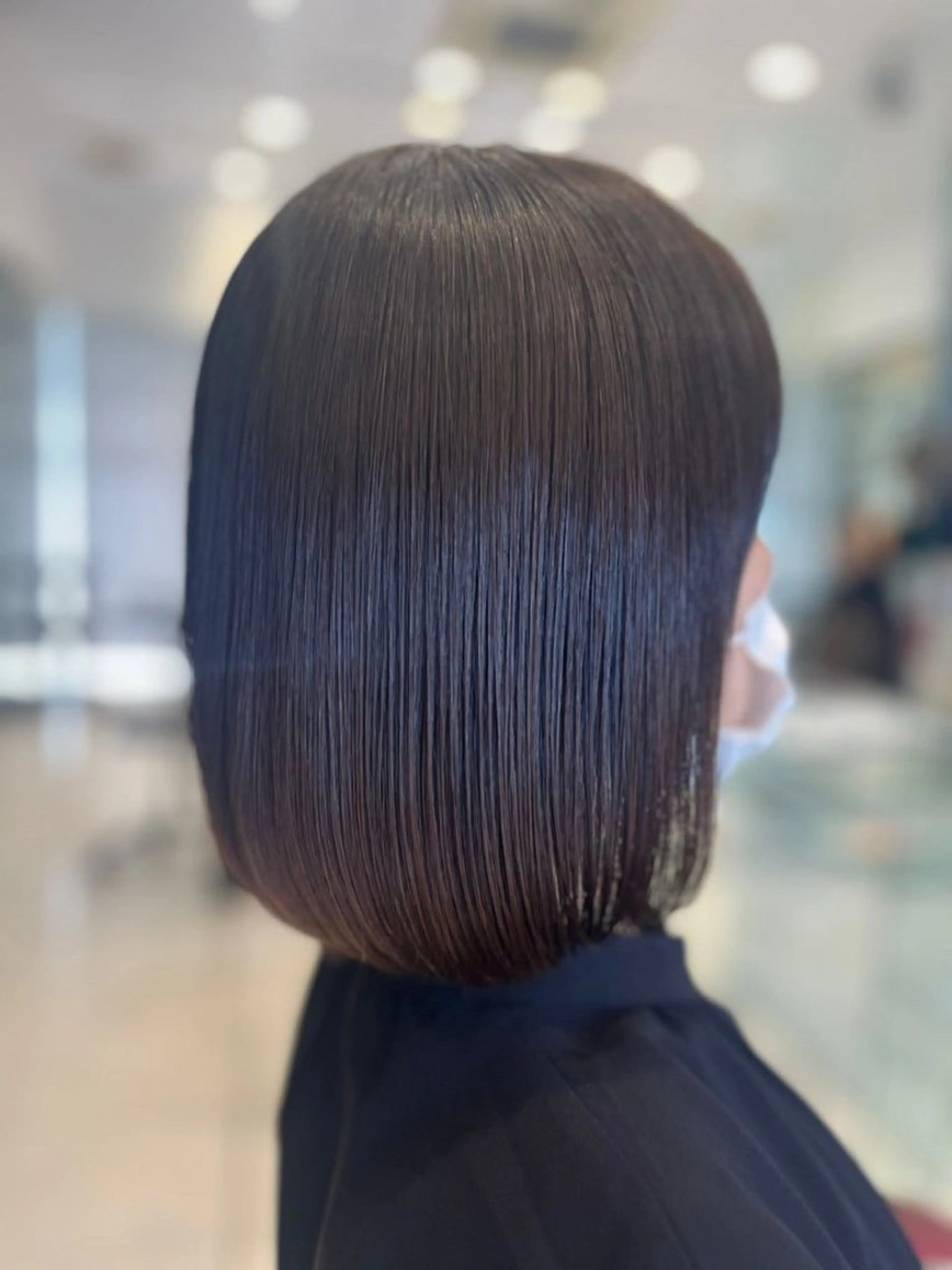 ミディアム カラー パーマ ボブ 髪質改善 鈴木 颯介のヘアスタイル