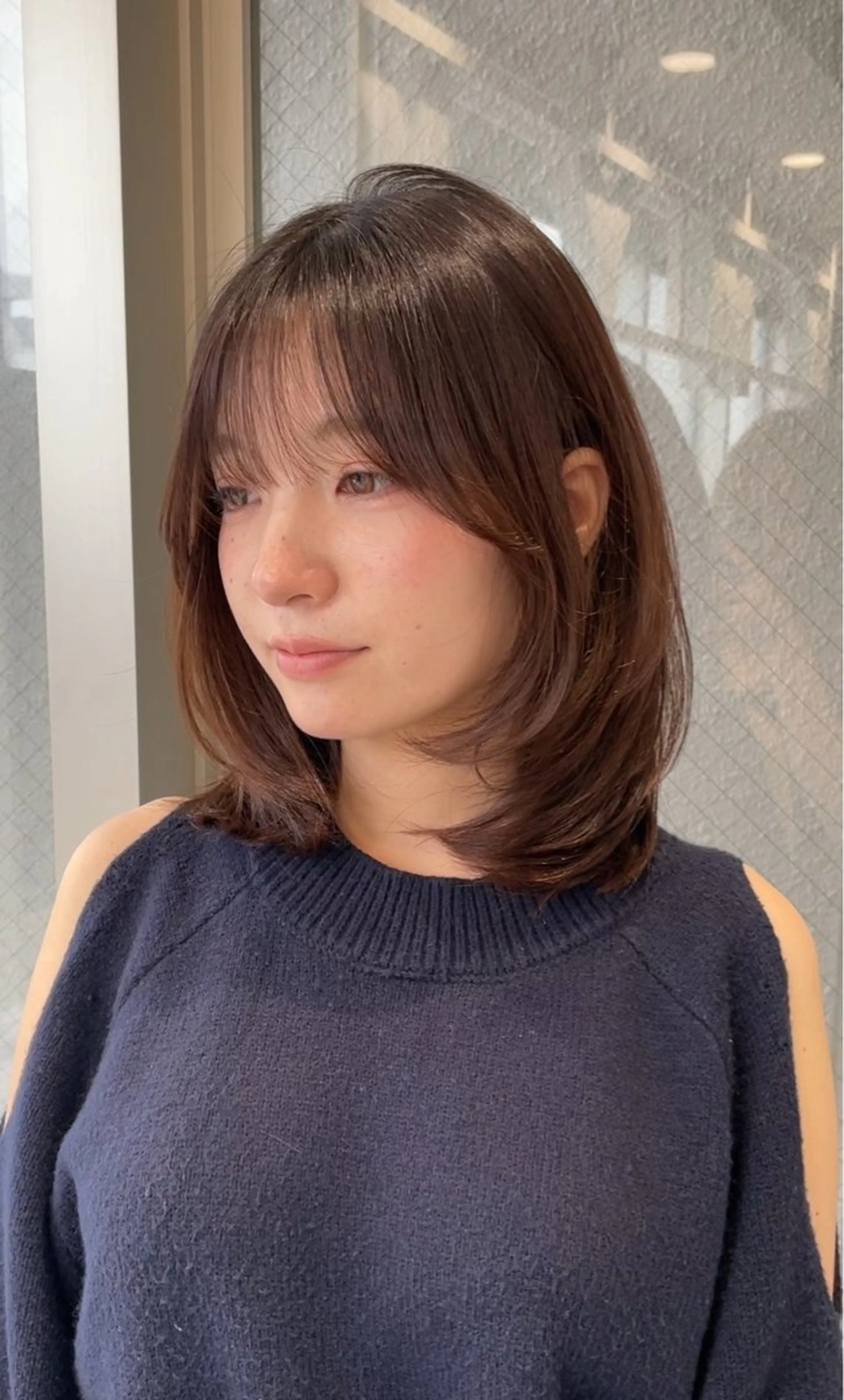 ミディアム カット レイヤーカット／ ハッシュカット/果恋のヘアスタイル