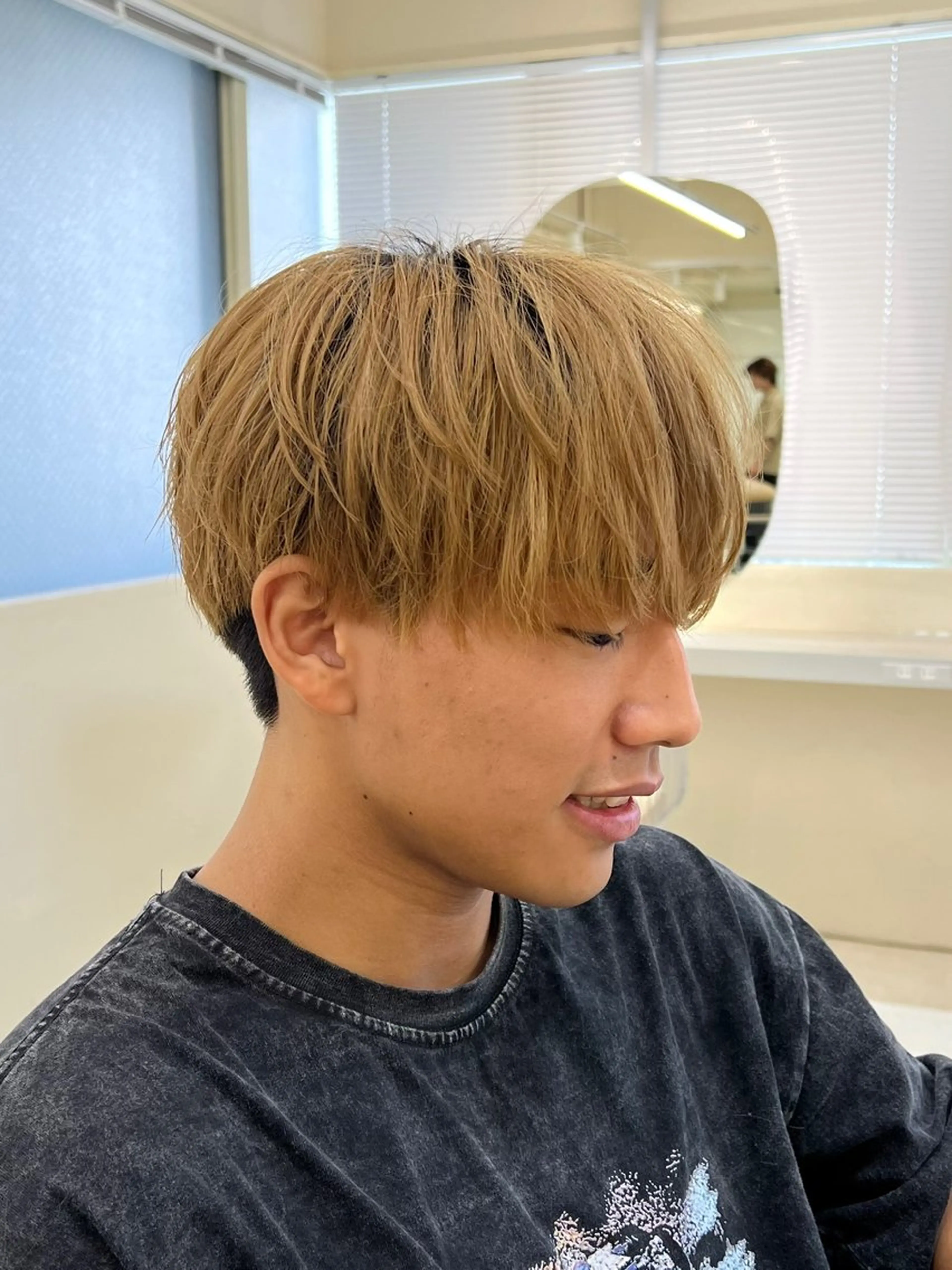 メンズ カット スパイキーショート/ センターパート/奈菜のヘアスタイル