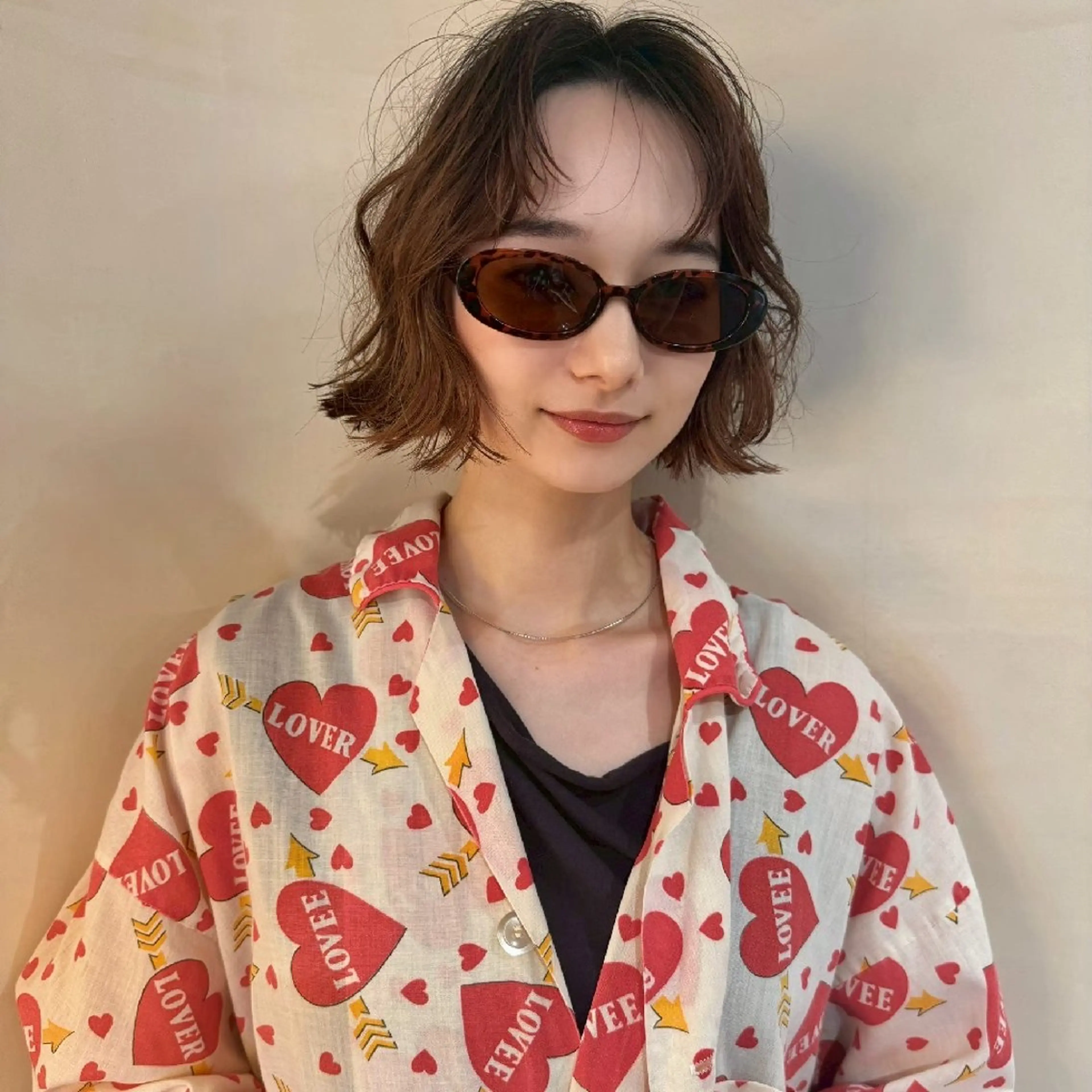 ミディアム カット ヘアカラー トリートメント 川原田麻衣【薬院/平 尾/高宮】透明感🫧のヘアスタイル