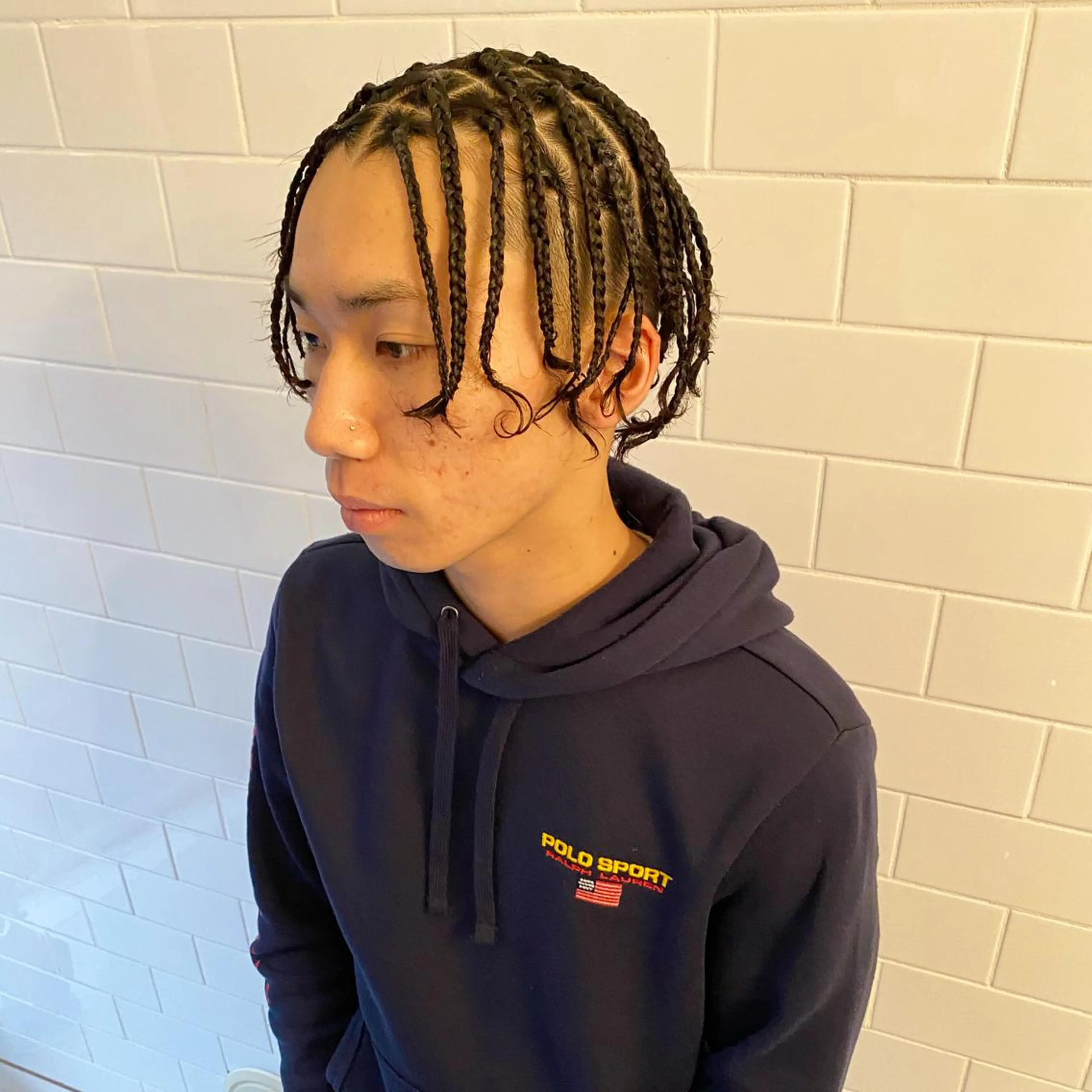 ミディアム カラー パーマ ヘアアレンジ メンズ キッズ ネイル マツエク・マツパ 中元 淳のヘアスタイル