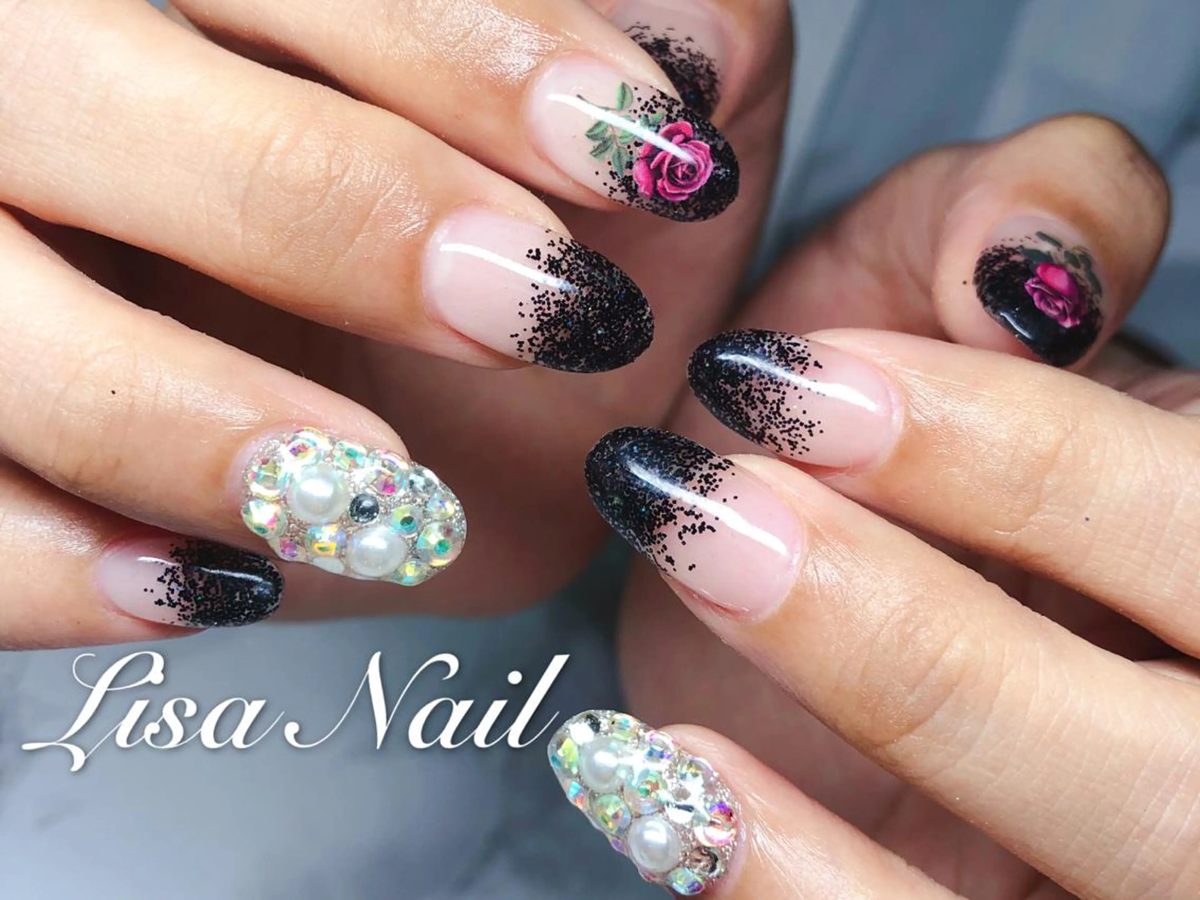 ネイル 長さ出し スカルプネイル 🎀 RI🎀のネイルデザイン