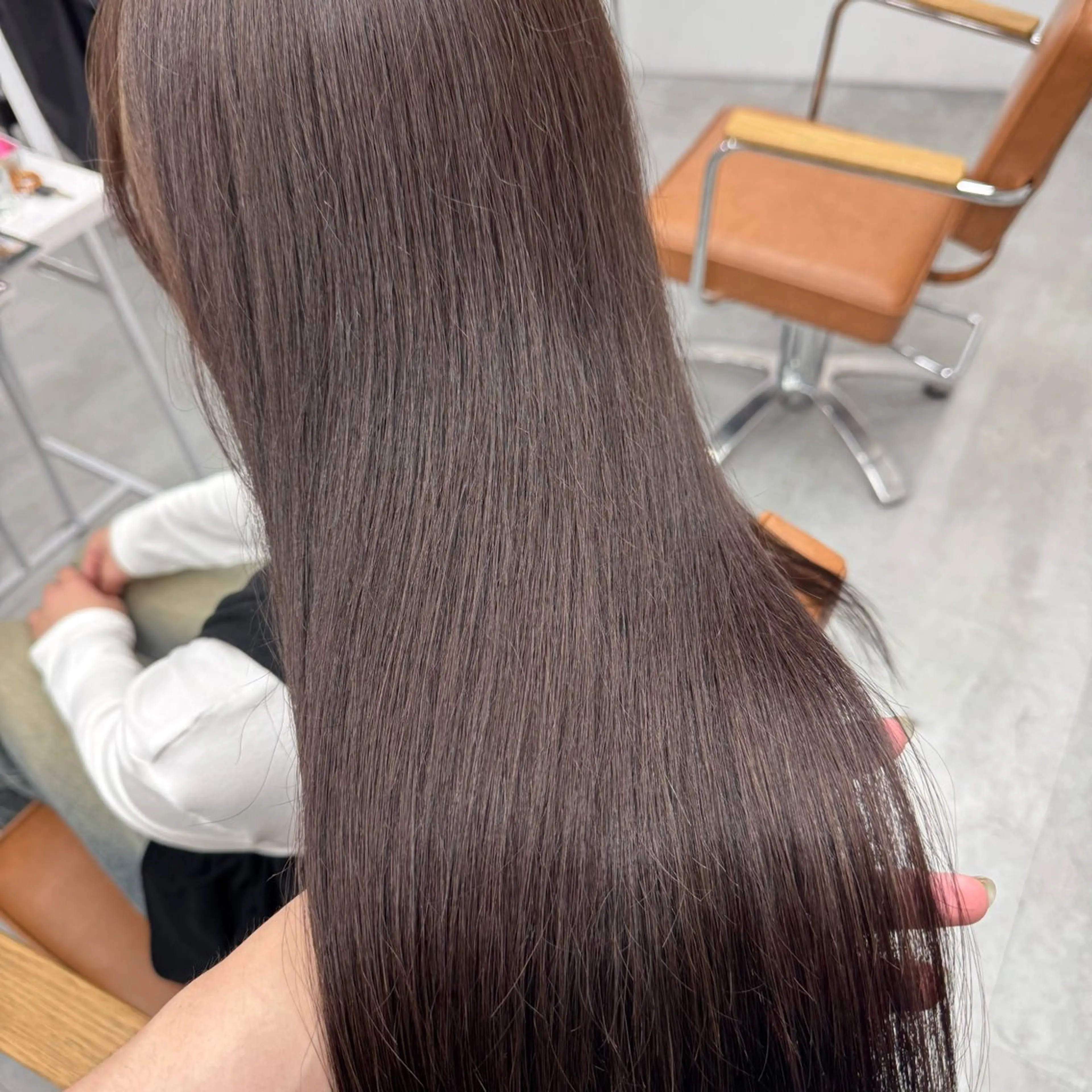 ロング カラー ヘアアレンジ ヘアカラー ブリーチなしカラー /ベージュ/安形翔のヘアスタイル