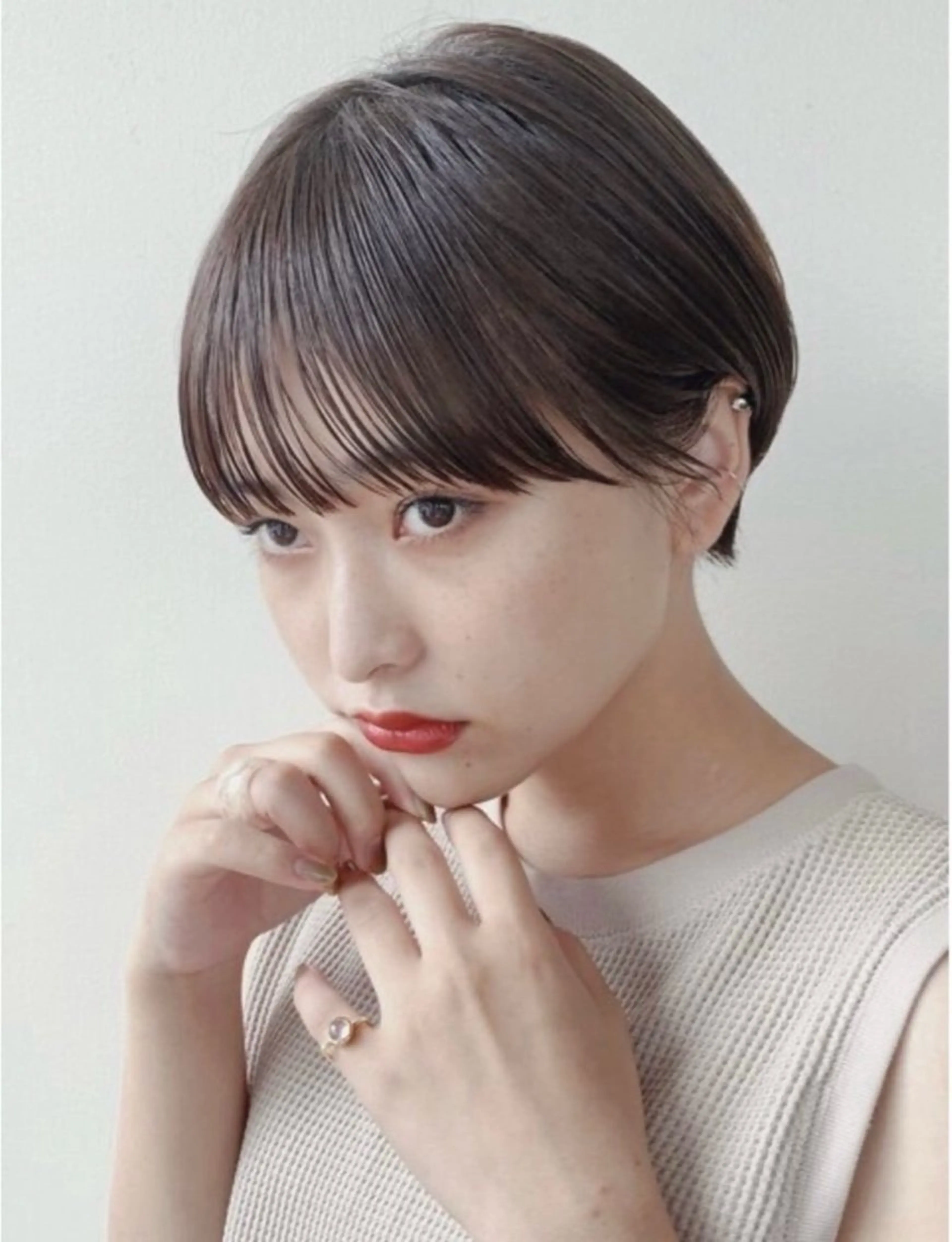 ショート ショートヘア 似合わせカット‪// 鶴我万唯華のヘアスタイル