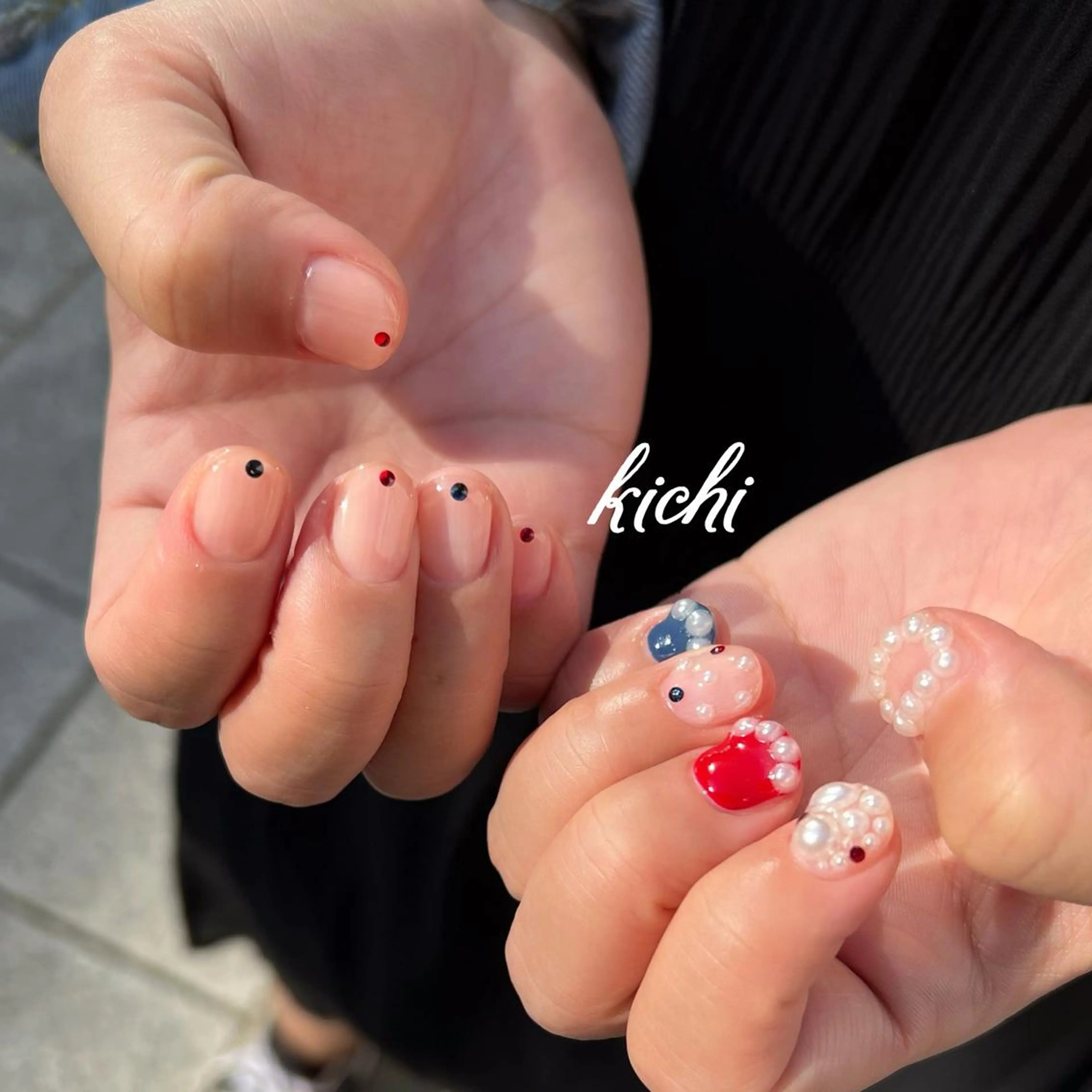 ネイル ジェルネイル 持ち込み ニュアンスネイル パラジェル シンプルネイル kichi･:* みじゅのネイルデザイン