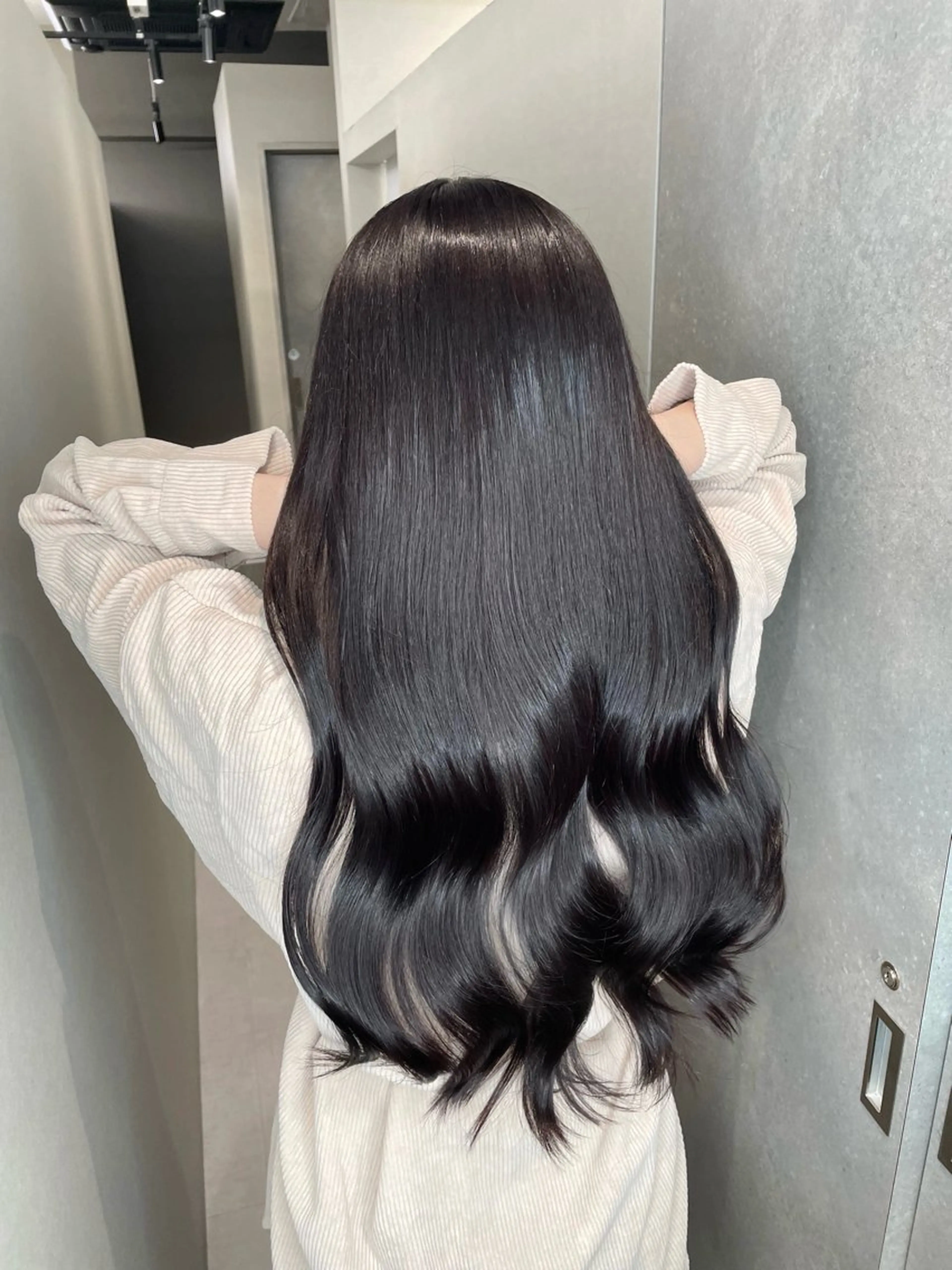 ロング カラー 透明感カラー 髪質改善 ヘアカラー トリートメント 今井 勝也のヘアスタイル