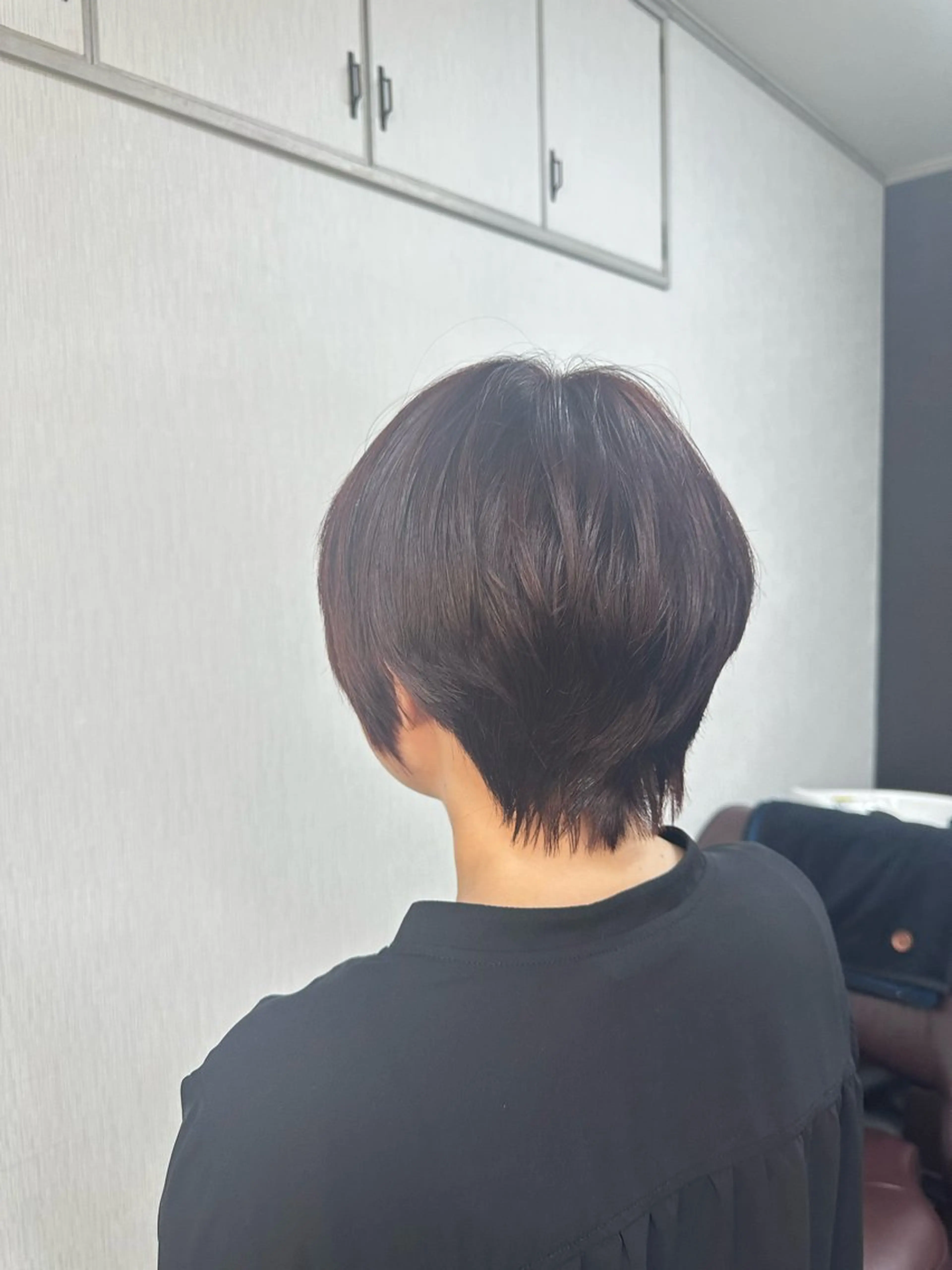 ショート ボブ カット ヘアカラー エンゼルス美容室斉間 圭司のヘアスタイル