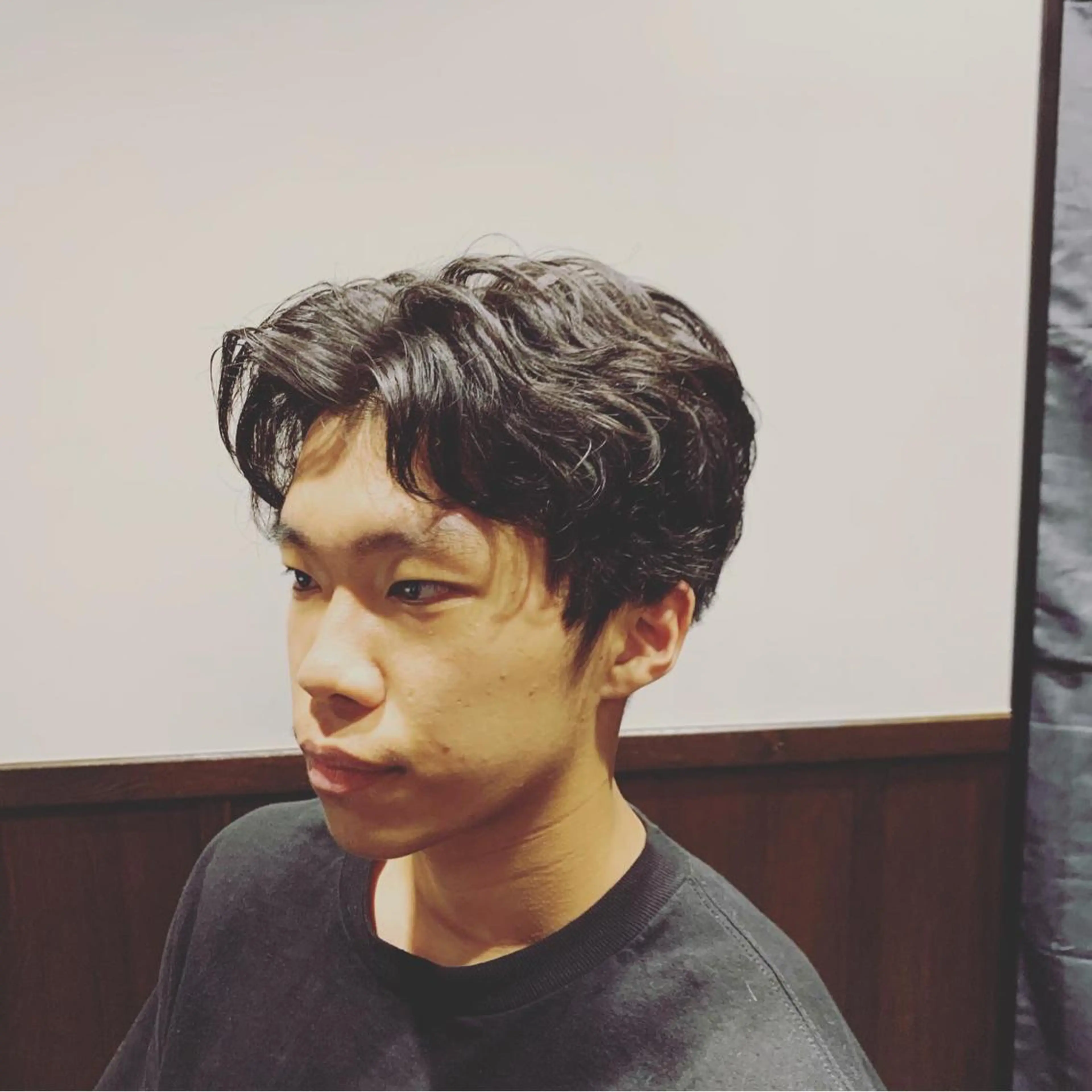 ショート パーマ メンズ ヒロ銀座 バーバーショップ神楽坂所属・ひらお あおとのヘアスタイル