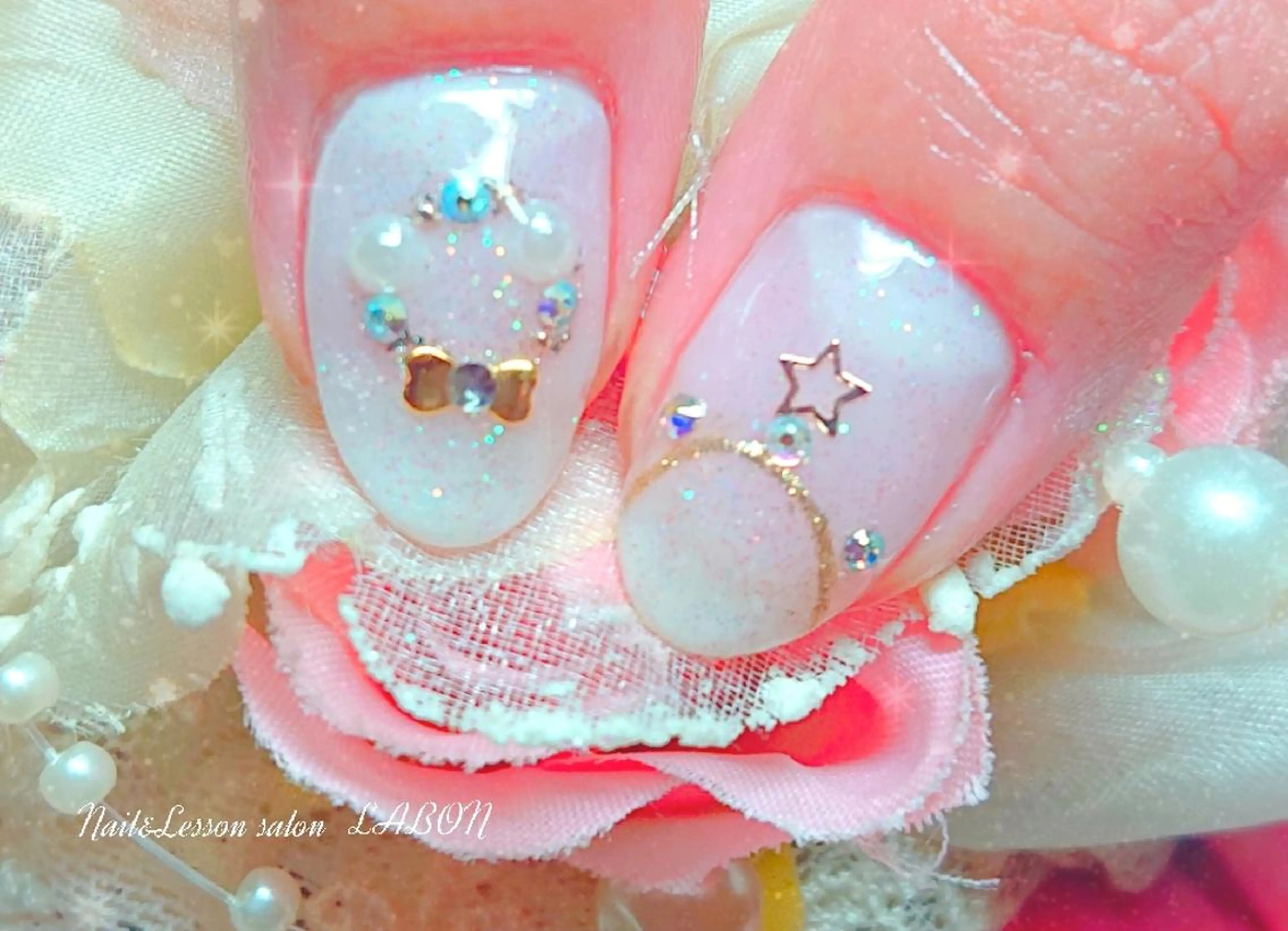 ネイル アートネイル 冬ネイル クリスマス ハンドネイル Nail salon LABONのネイルデザイン