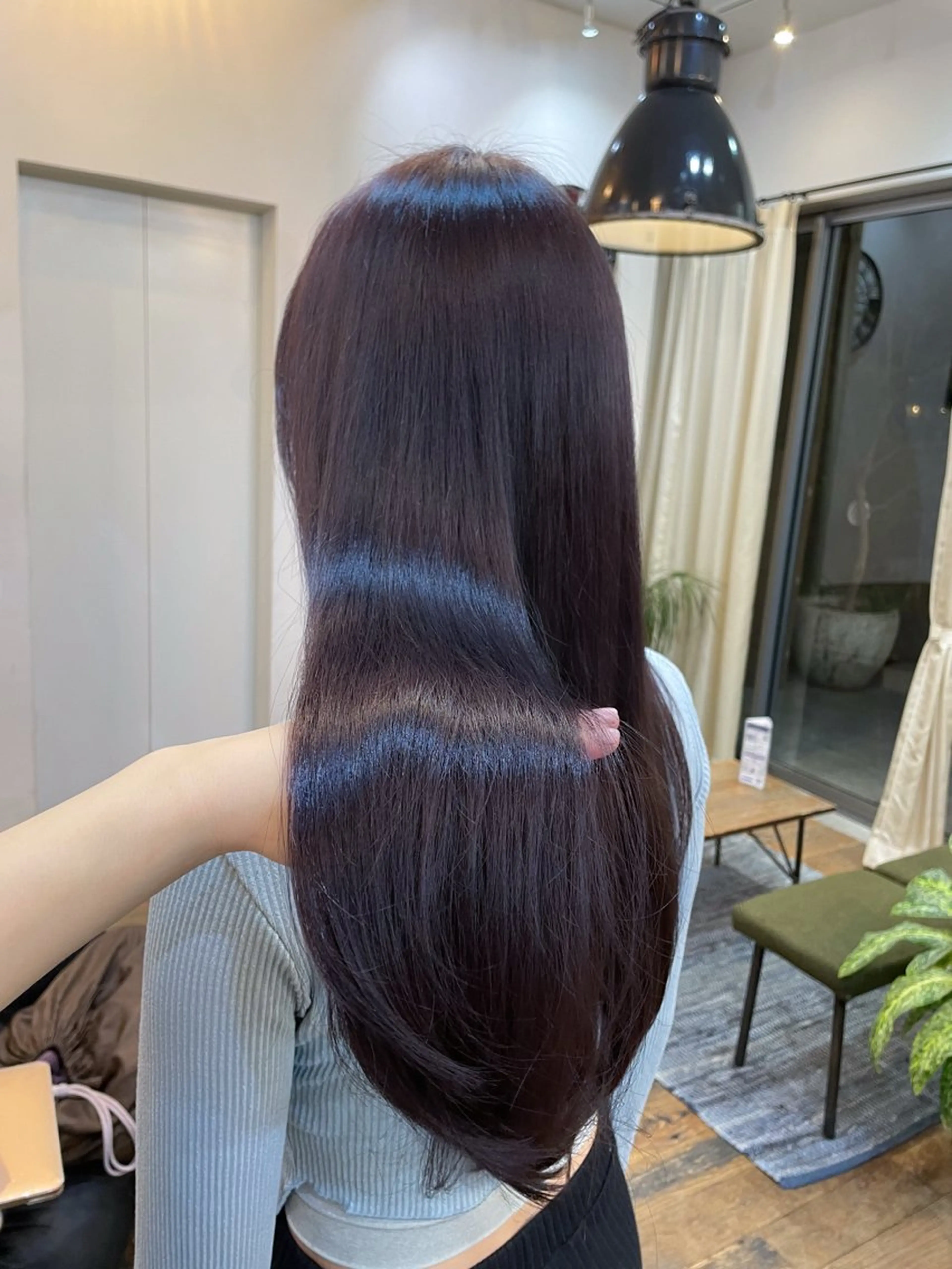 ロング カラー ラベンダーカラー ヘアカラー kahona/カラー /縮毛矯正/銀座のヘアスタイル