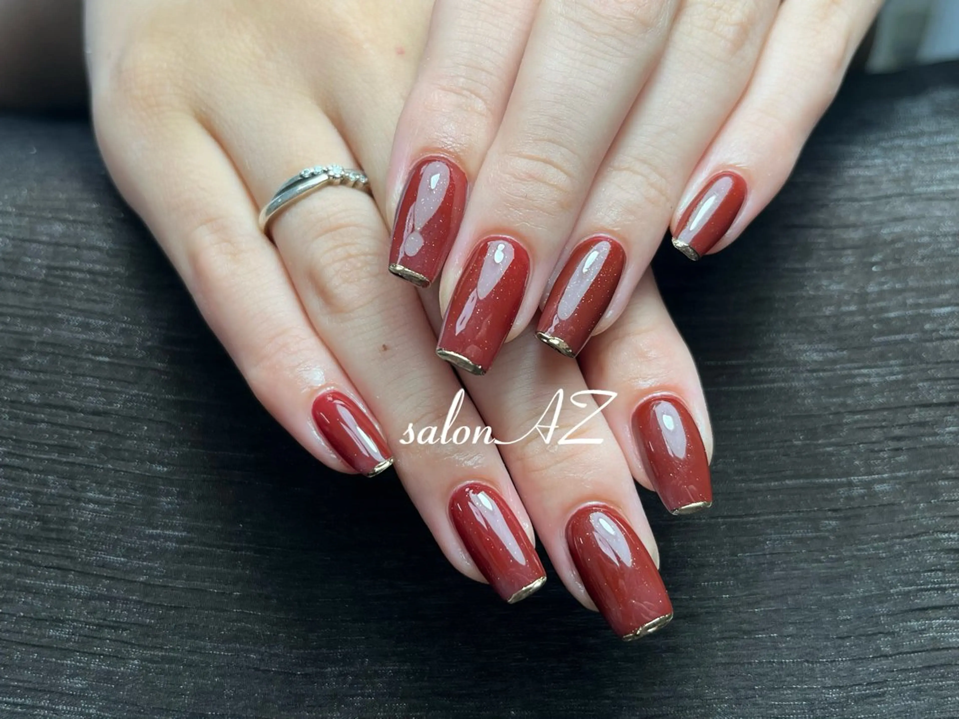 ネイル アートネイル 長さ出し フットネイル フレンチネイル ジェルネイル salon AZのネイルデザイン