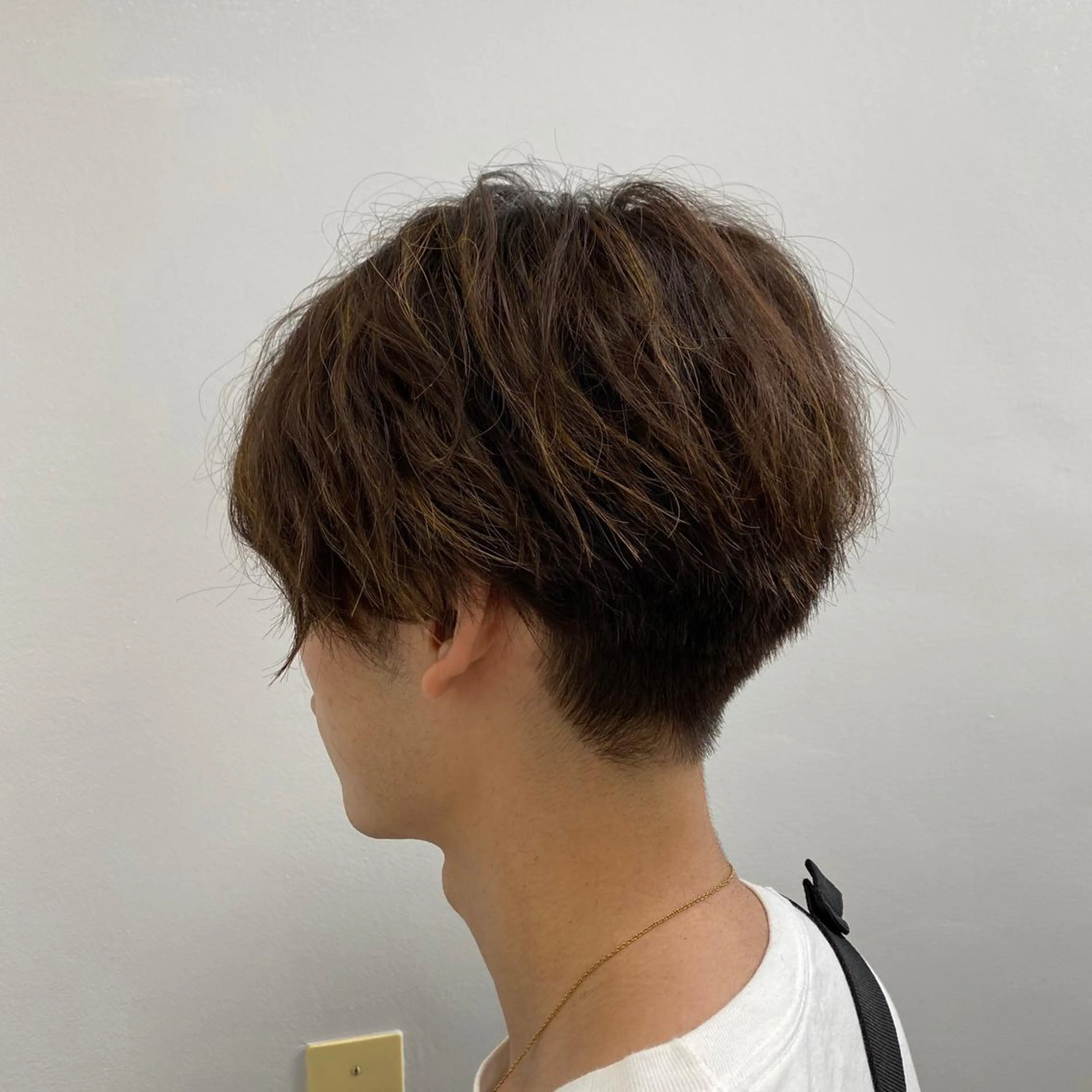 セミロング カラー パーマ ヘアアレンジ ネイル マツエク・マツパ 韓国風ベージュ🤎 赤みなし🌿横浜🤎のヘアスタイル
