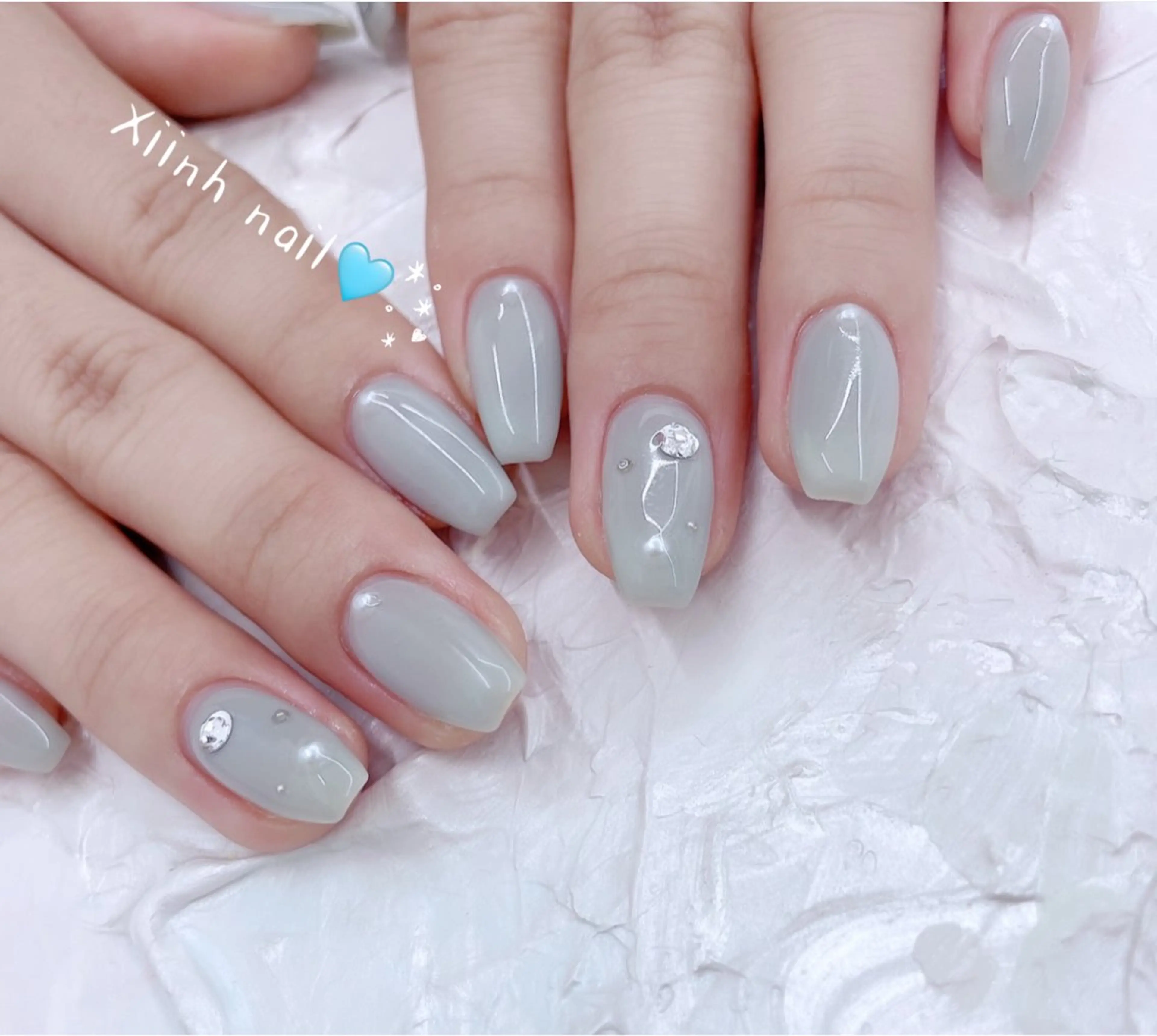 ネイル チークネイル 桜ネイル 長さ出し フットネイル ジェルネイル ハンドネイル XIINH NAIL SALONのネイルデザイン