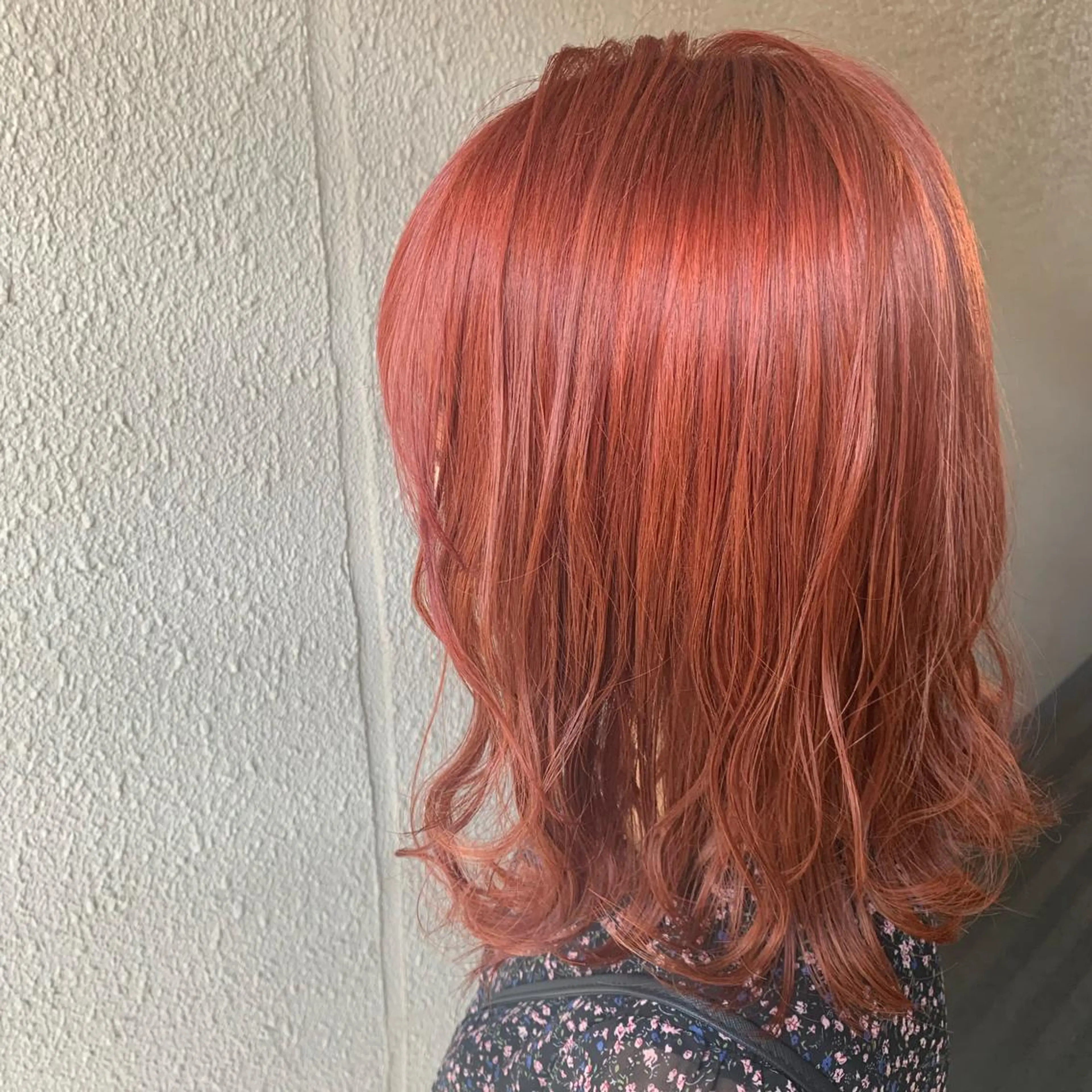 ミディアム カラー ブリーチ ピンクカラー chouette/ 根本優希のヘアスタイル