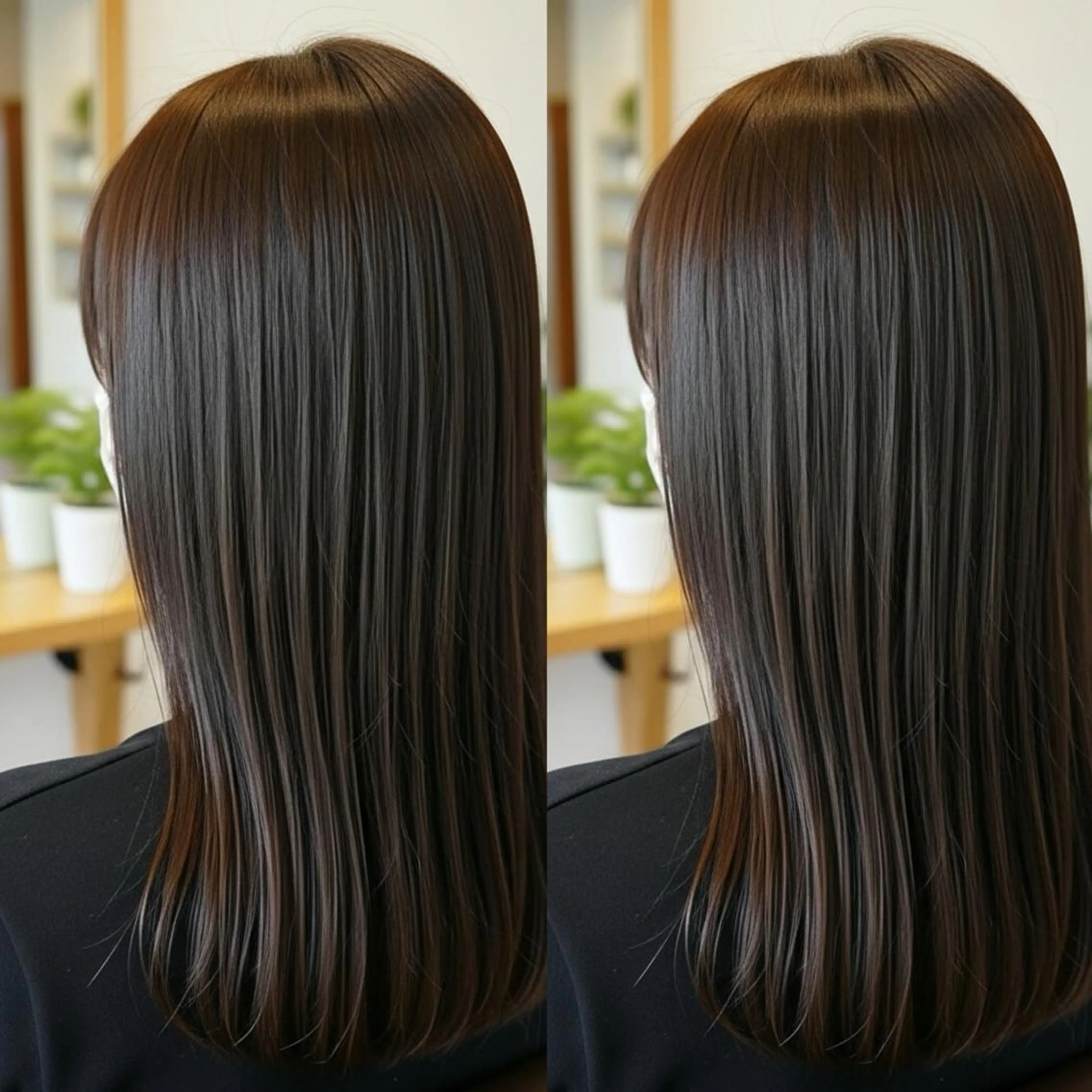 セミロング 【透明感カラー✖️ 髪質改善】カナ🌸のヘアスタイル