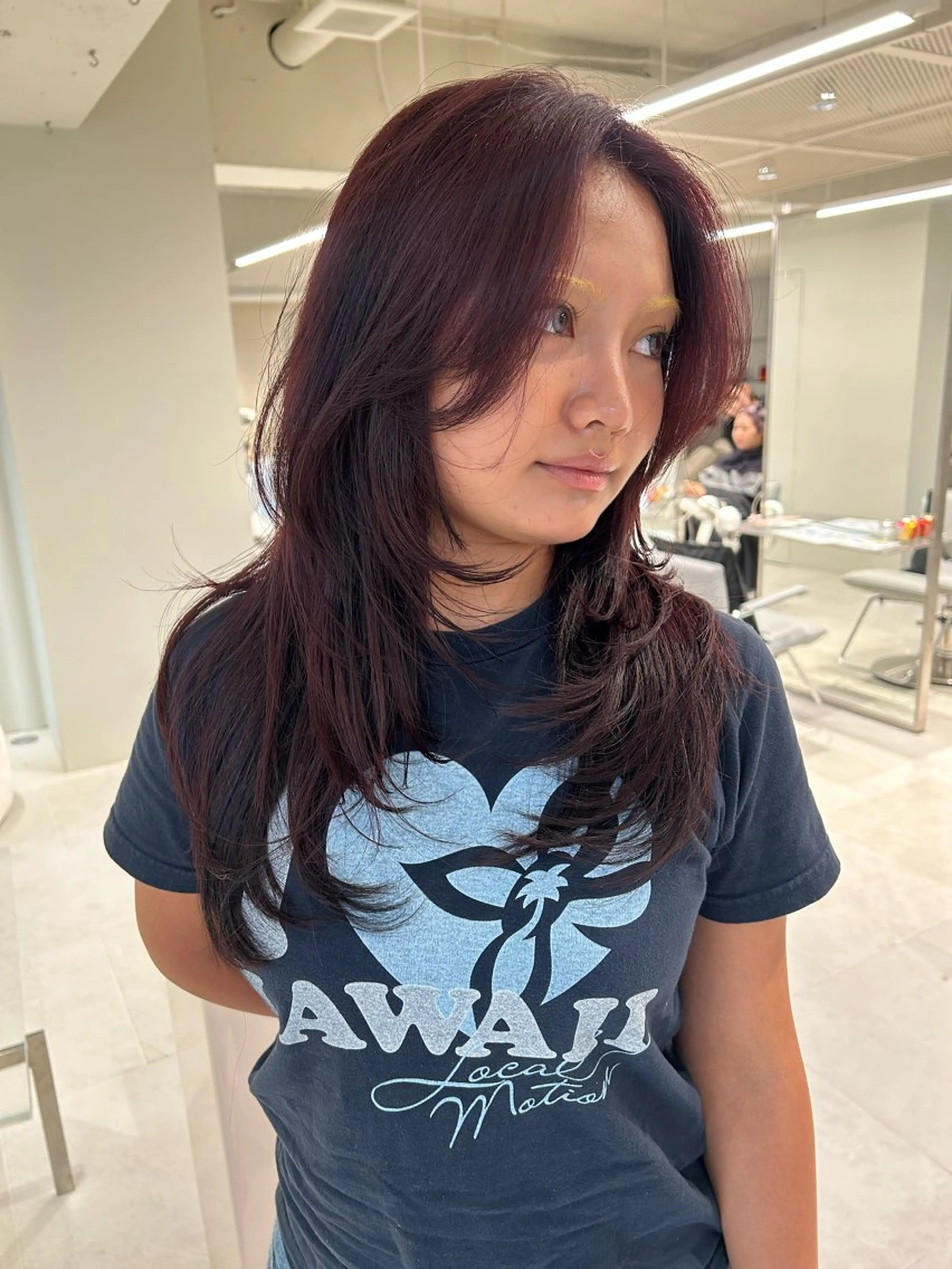 ロング カラー レイヤーカット ショートカット募集中 /NAGISAのヘアスタイル